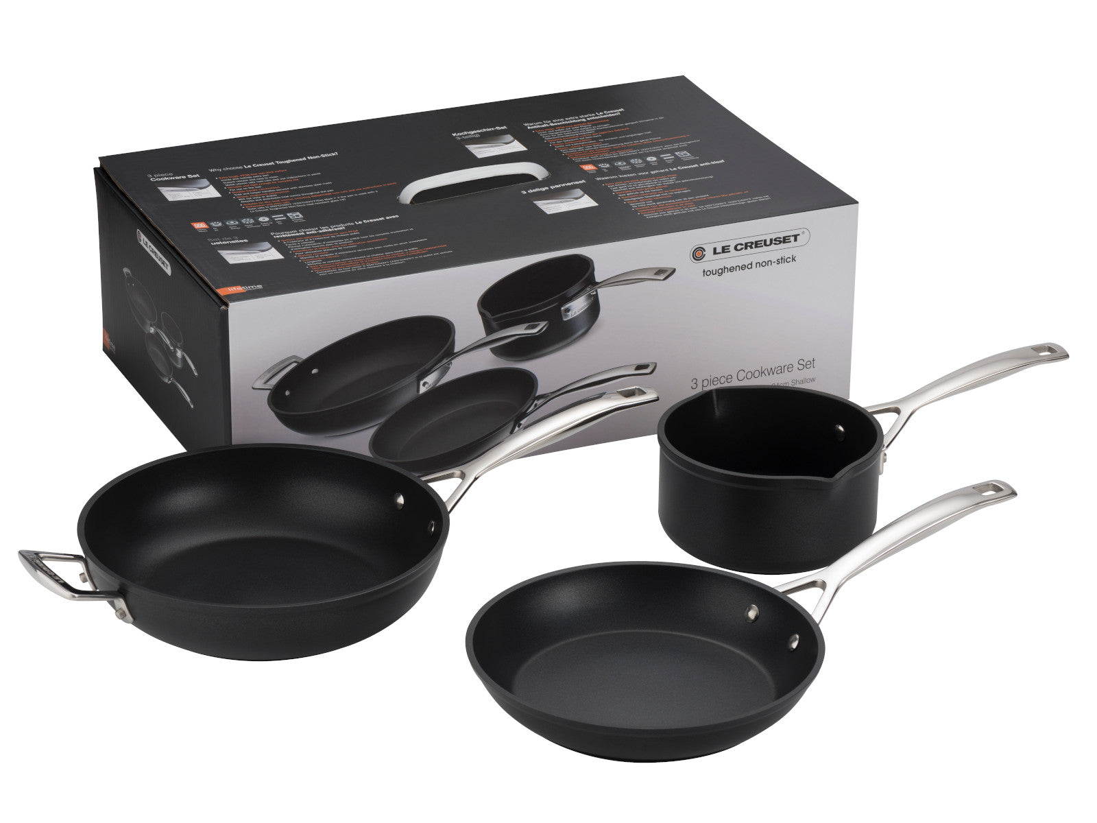 Le Creuset Aluminium-Antihaft Kochset 3tlg Freisteller 5