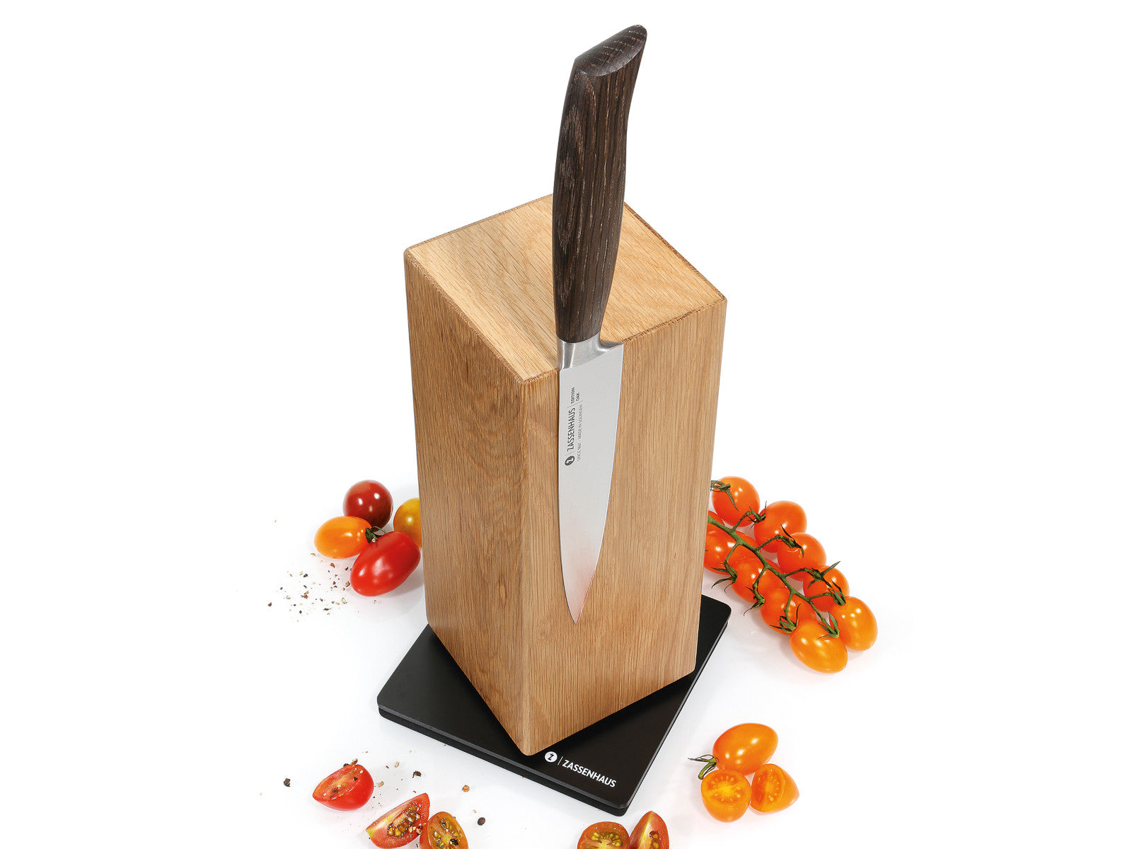 Zassenhaus SPIN  Magnet-Messerblock Eiche 13x13x25,5cm Lifestyle 1