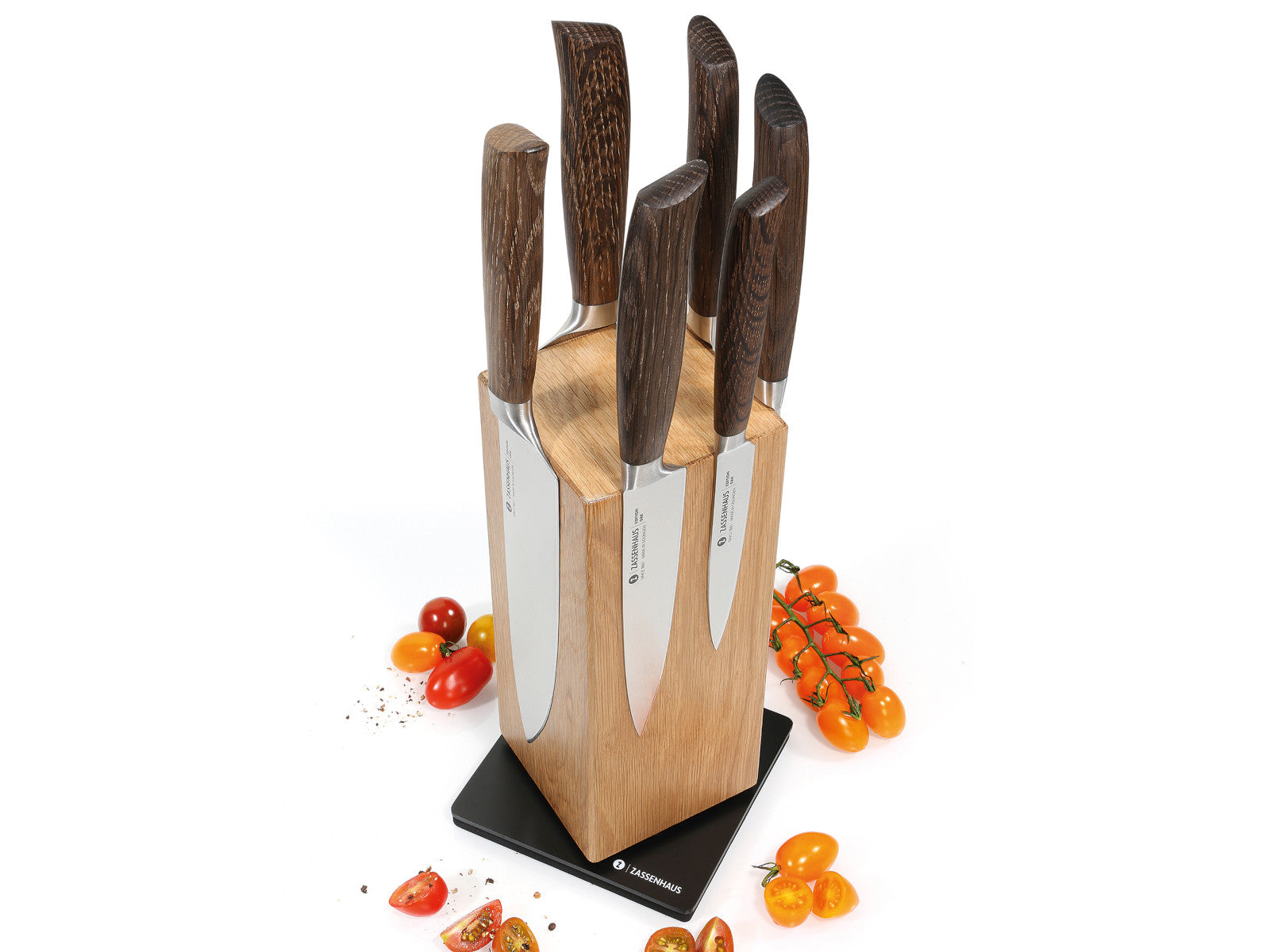 Zassenhaus SPIN  Magnet-Messerblock Eiche 13x13x25,5cm Lifestyle 2
