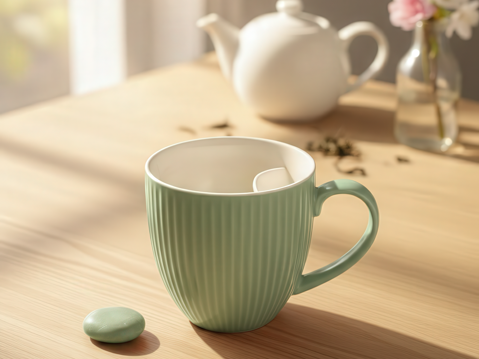 Cangoo Cup® Embossed Green Teebecher 0,33l Lifestyle 1