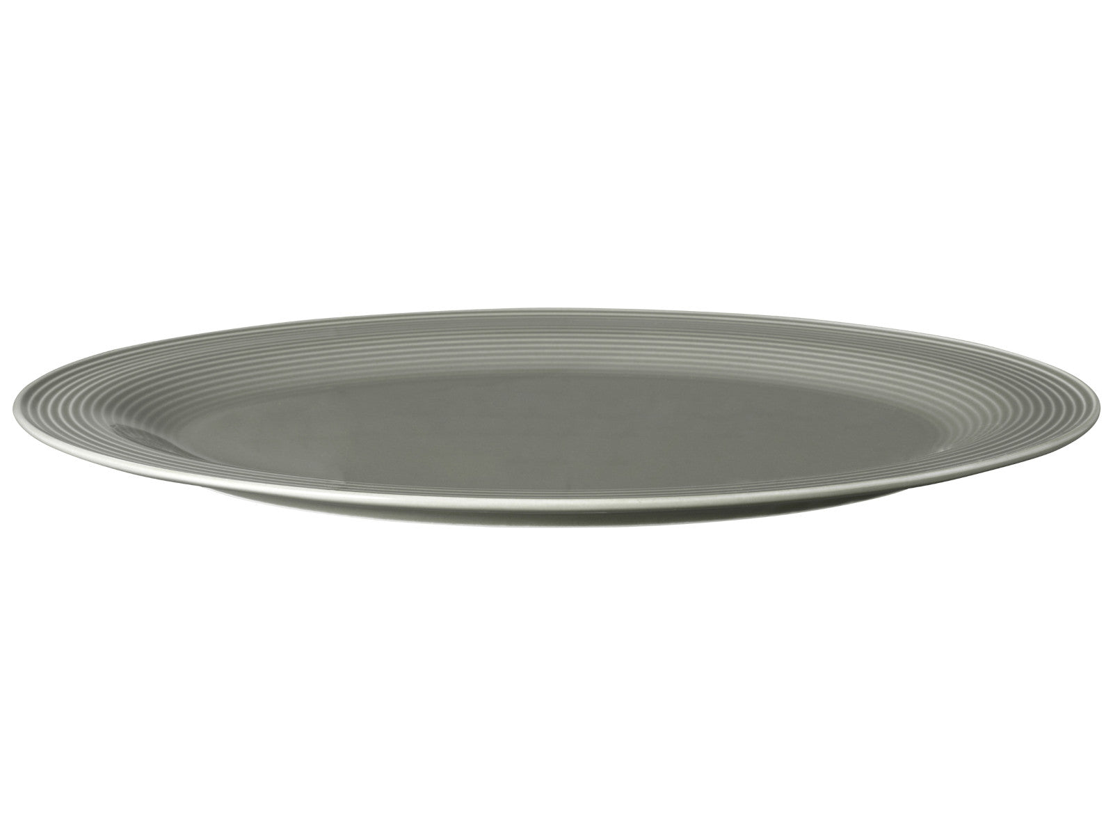 Seltmann Weiden Beat Perlgrau uni Servierplatte oval 35x28cm Freisteller3