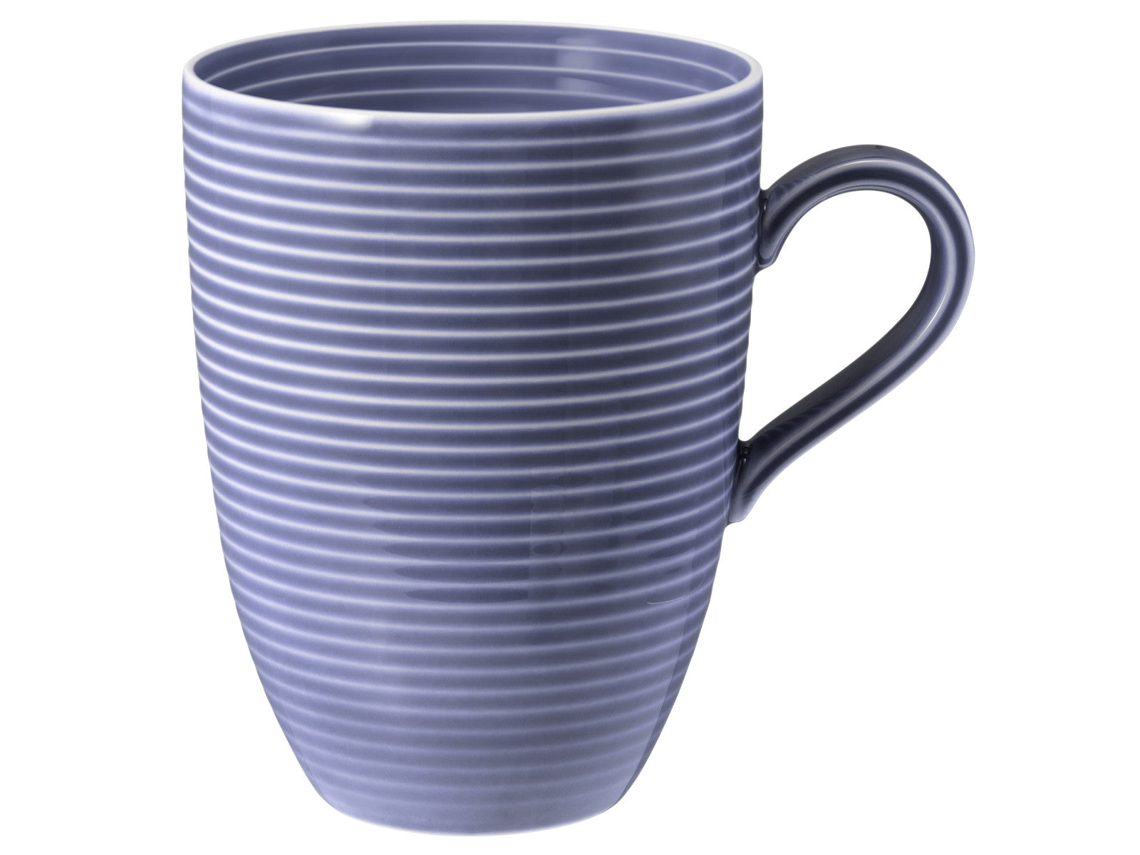 Seltmann Weiden Beat Fliederblau uni Becher mit Henkel 0,35l mit Relief Freisteller3