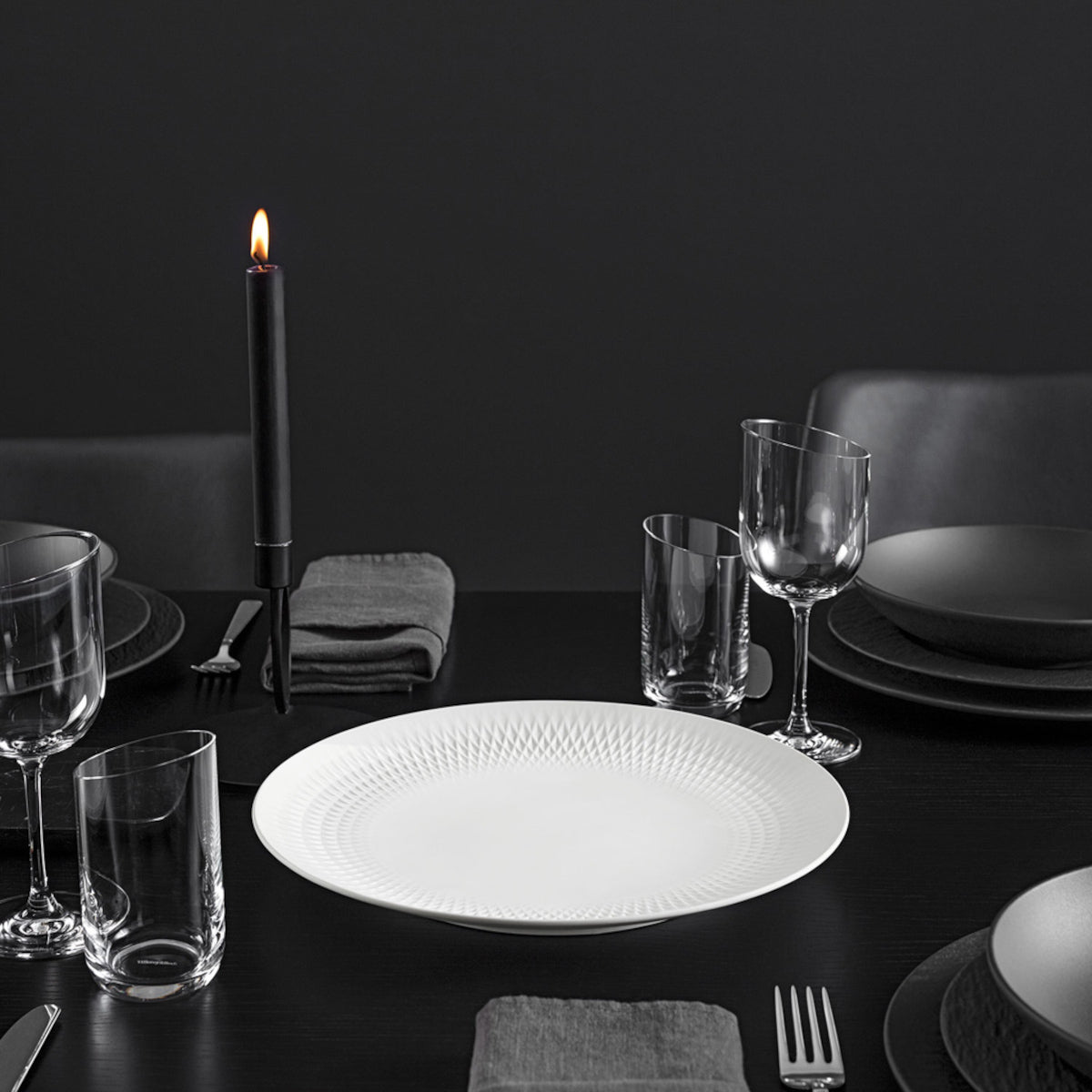 Villeroy & Boch Manufacture collier blanc Centerpiece 32 x 3,5 cm Lifestyle 2