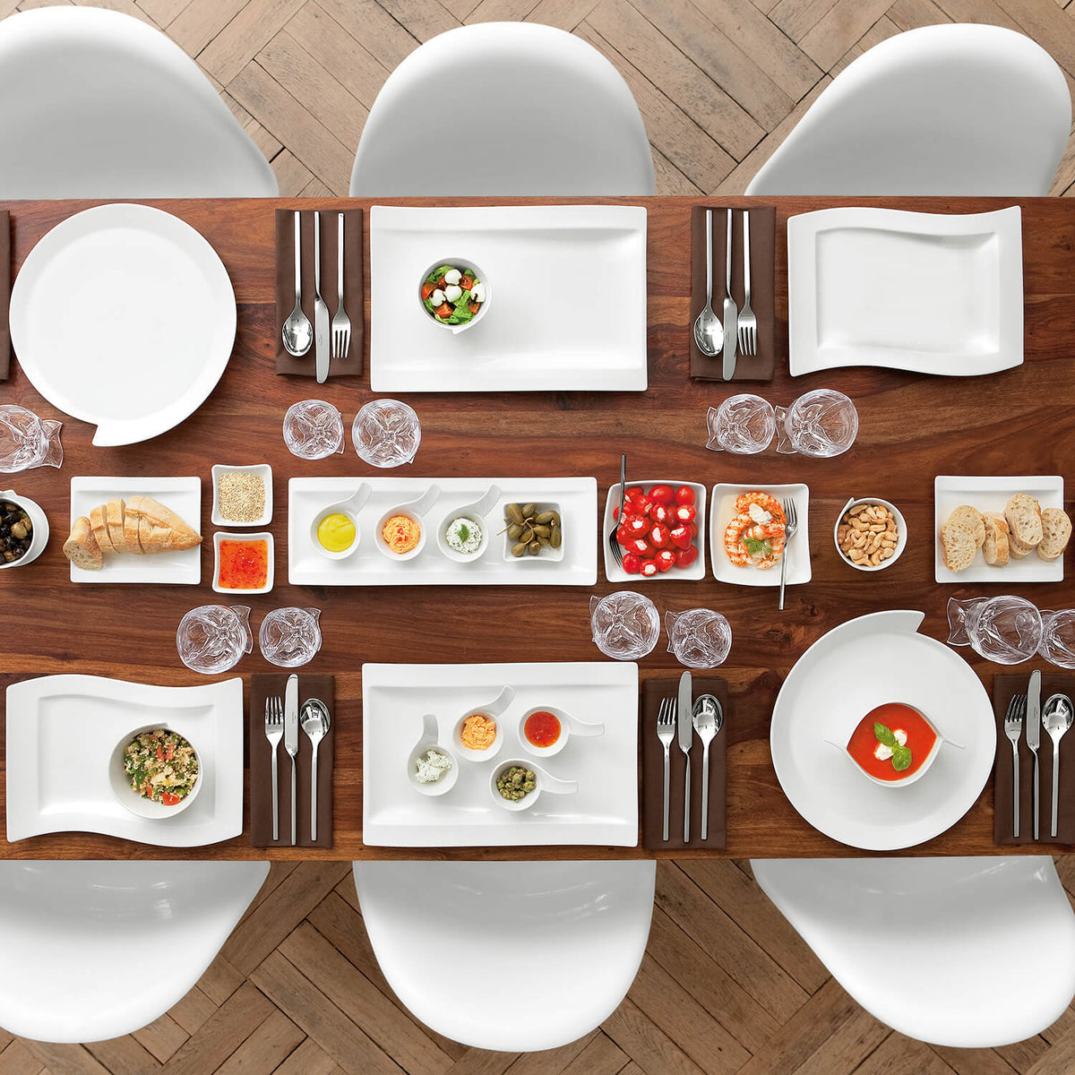 Villeroy & Boch New Wave Antipastiteller 42 x 15 cm – Tischideen & Ambiente