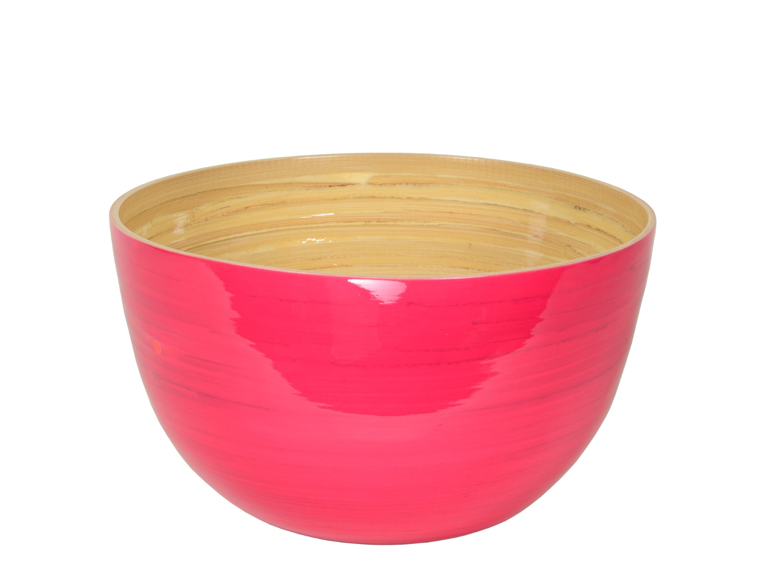 albert L. (punkt) Bambus-Schüssel fuchsia 30x18cm