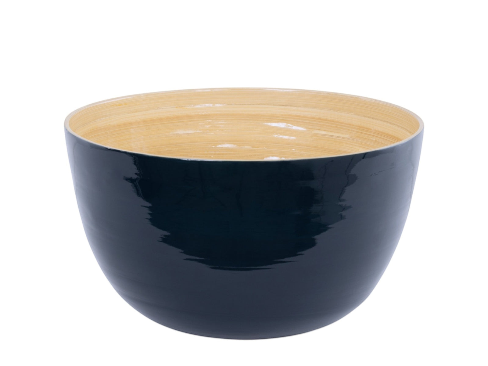 albert L. (punkt) Bambus-Schüssel stahlblau 30x18cm - Produktbild 1