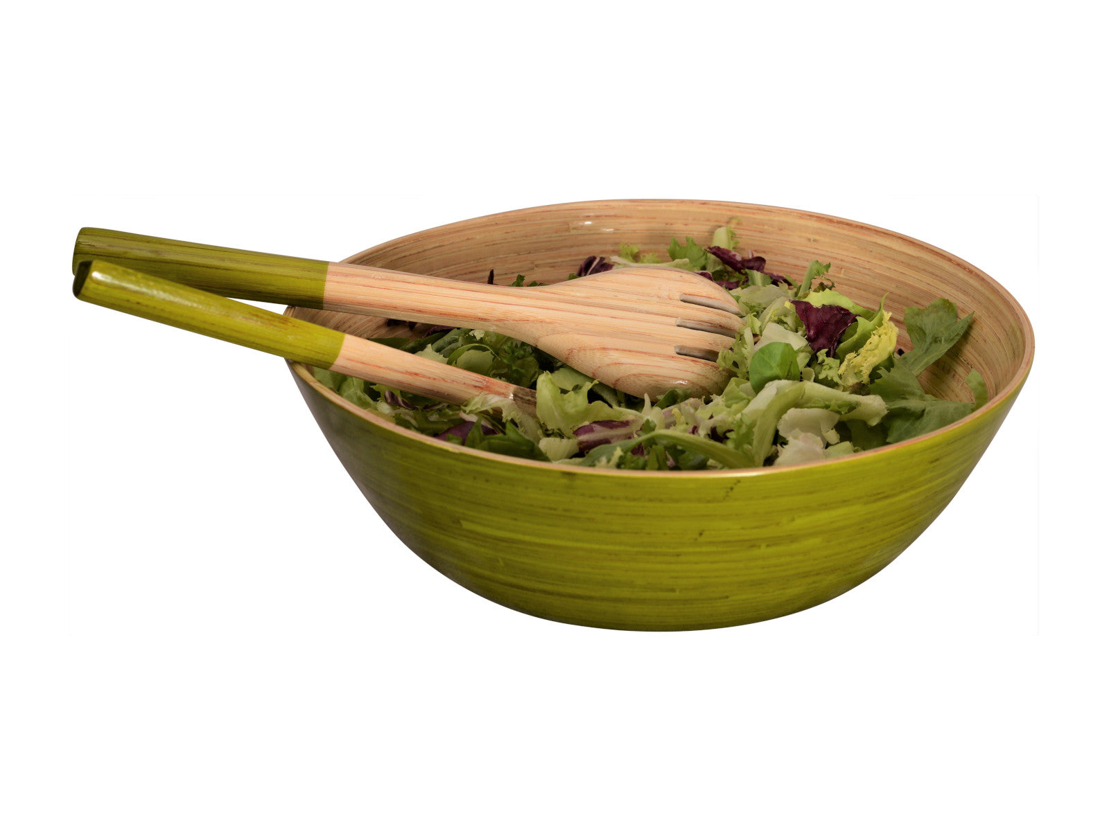 albert L. (punkt) Bambus Salatbesteck maxi lindgrün 2tlg Lifestyle 1