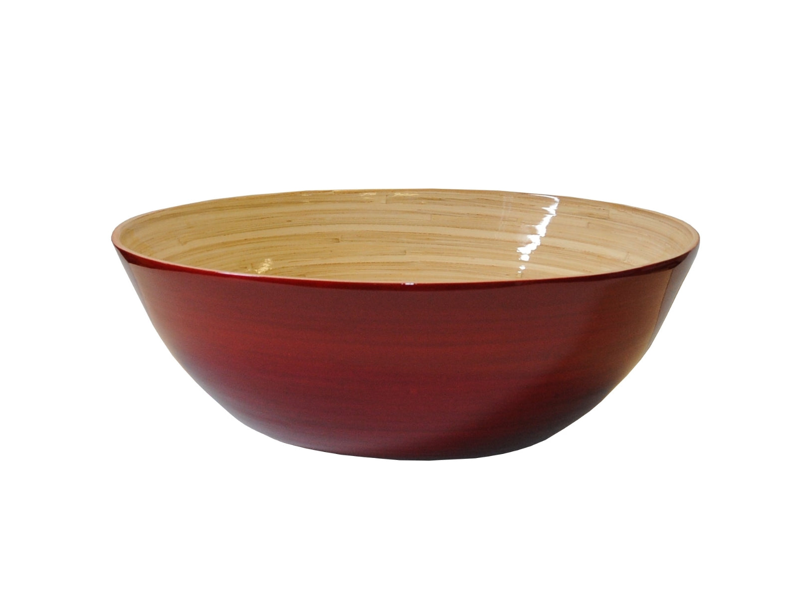 albert L. (punkt) Bambus-Schüssel rot 30x10cm