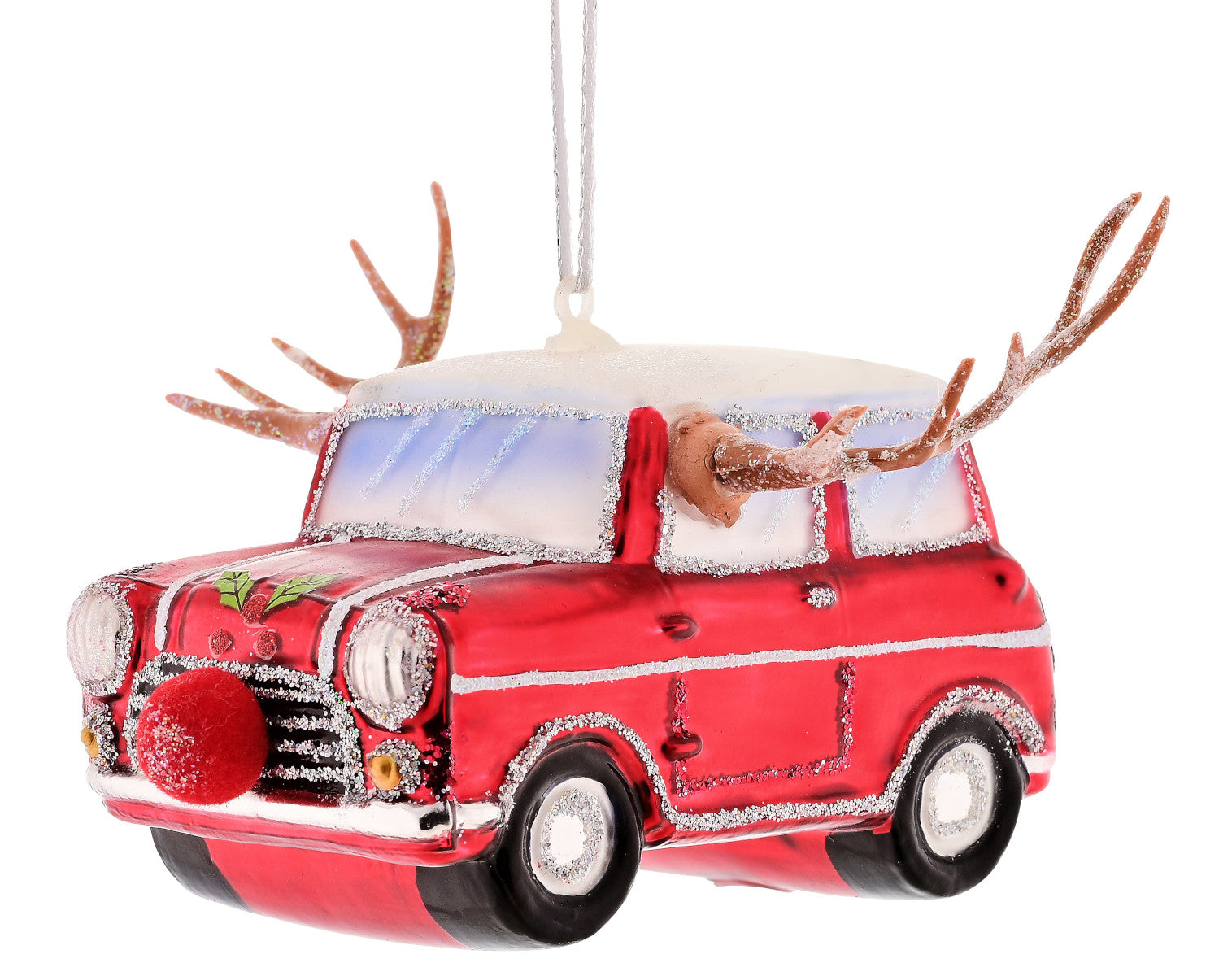 Giftcompany Hänger Auto Rudolf rot 11cm (1 Stück) Freisteller