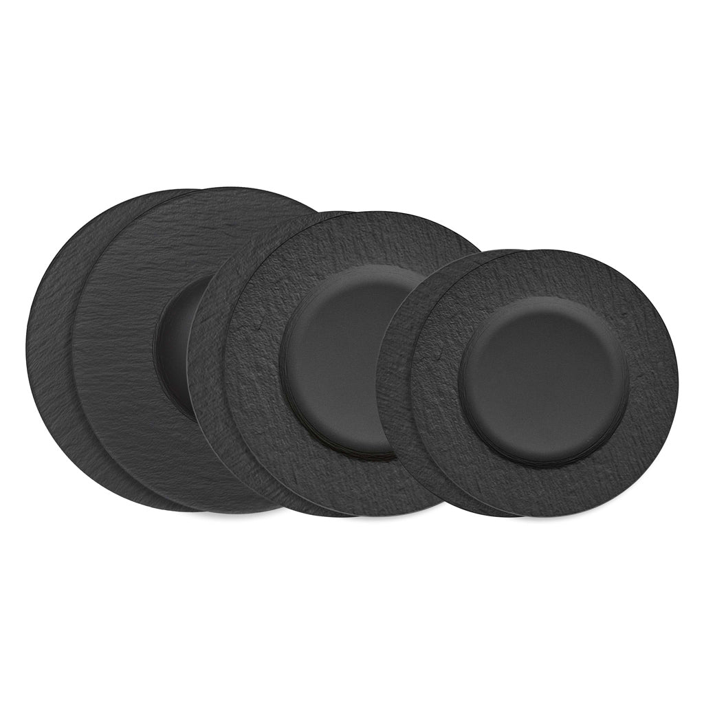 Villeroy & Boch 1042398152 Manufacture Rock Tellerset 6tlg 