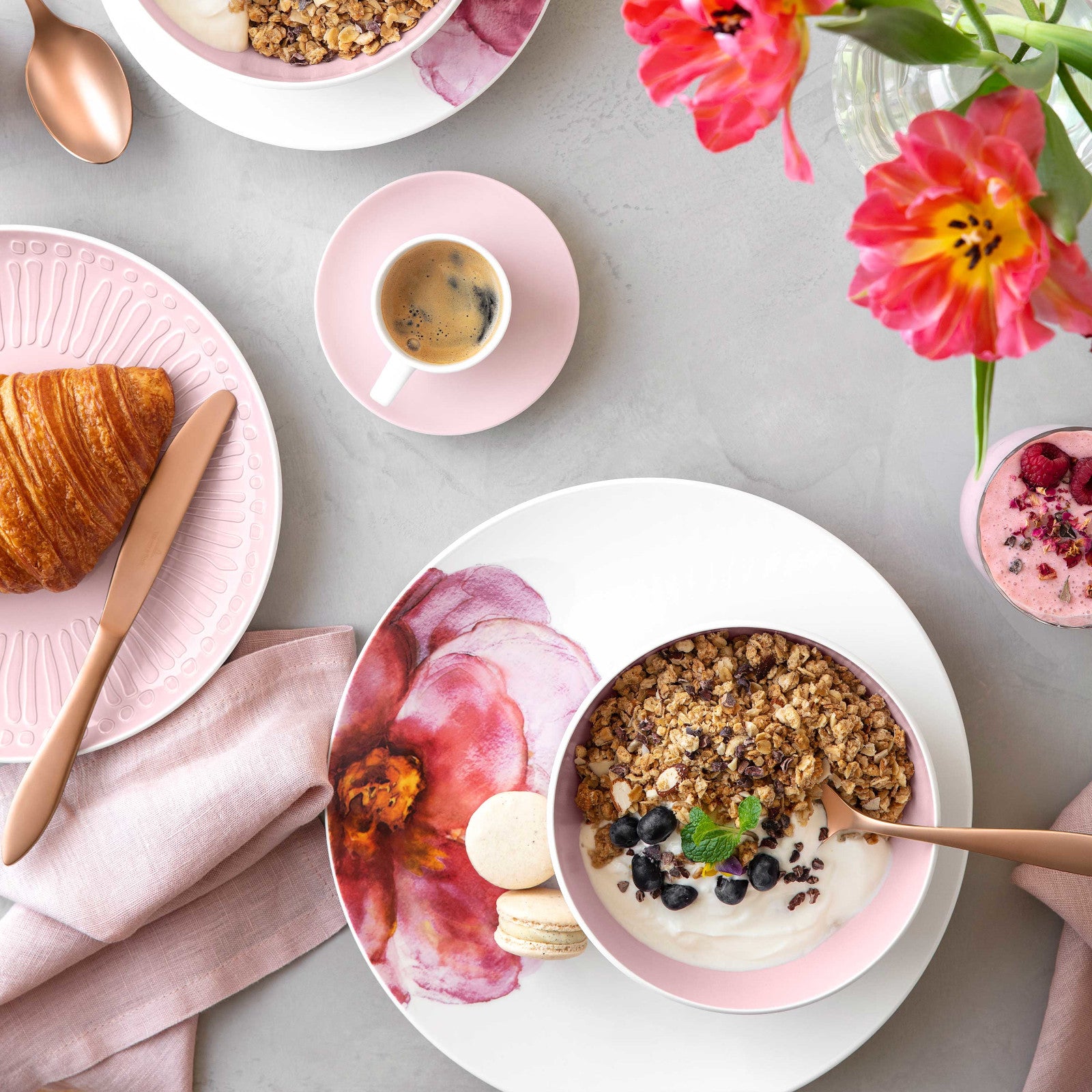 Villeroy & Boch Rose Garden Tafelset 4tlg Lifestyle 2