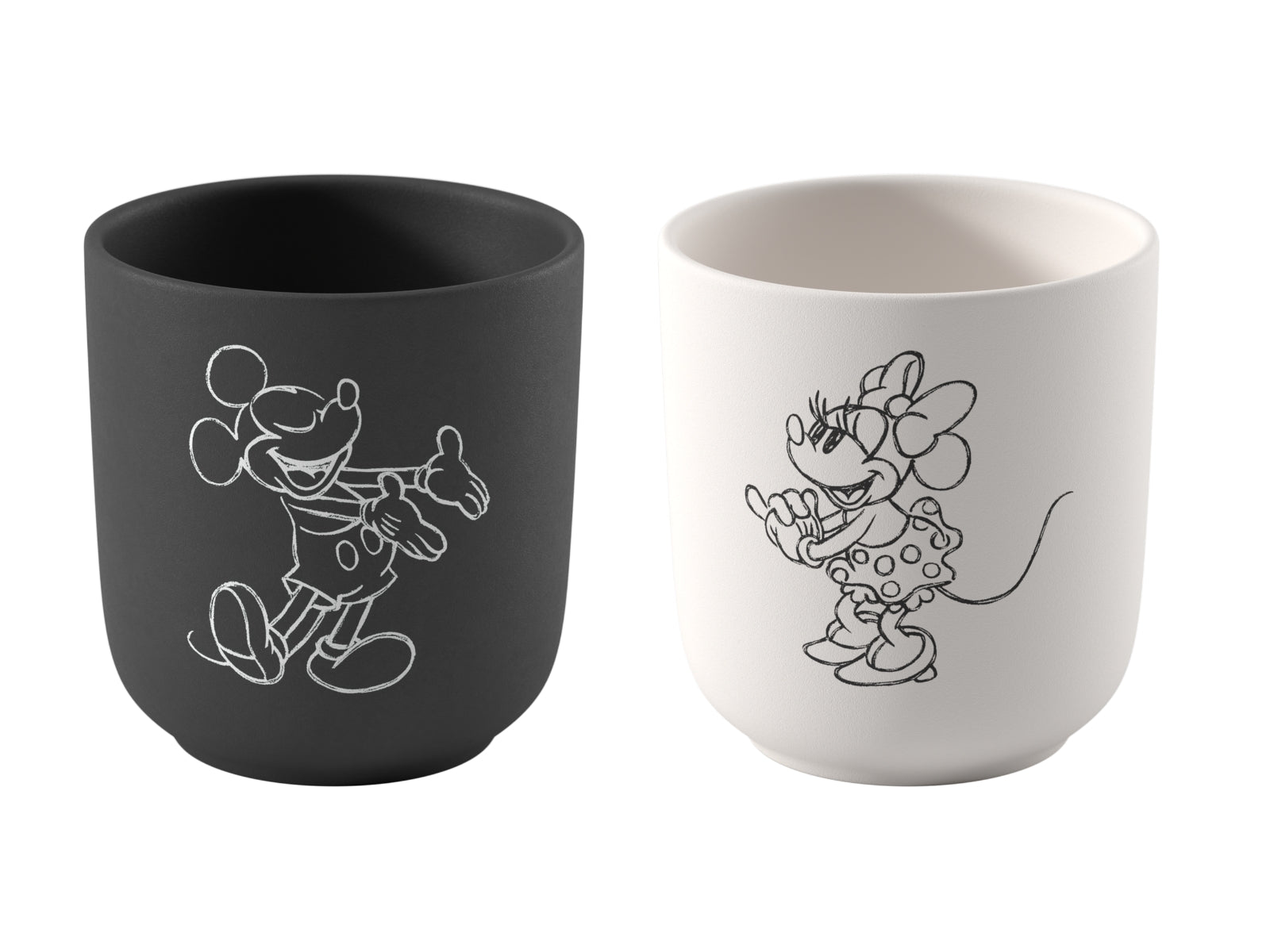 Villeroy & Boch Manufacture Rock - Mickey Mouse Kaffeebecher 2erSet - Produktbild 1