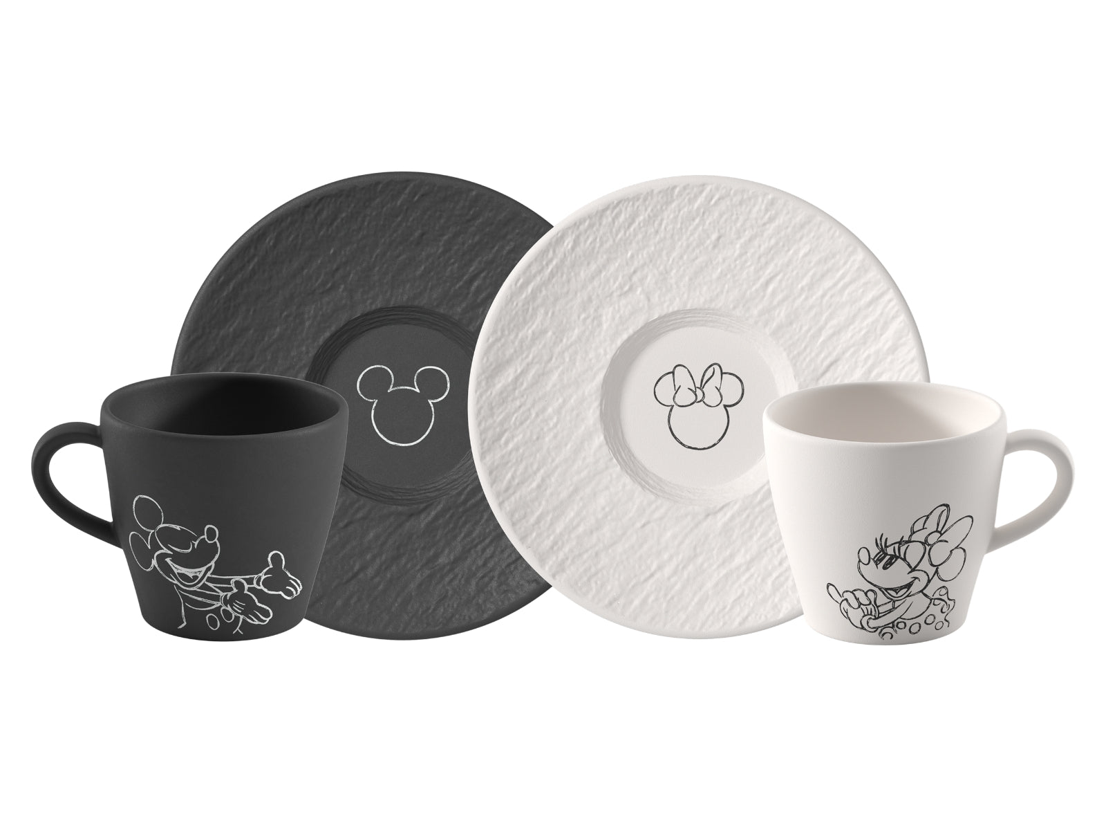 Villeroy & Boch Manufacture Rock - Mickey Mouse Kaffeetasse m. Untere 4tlg - Produktbild 1