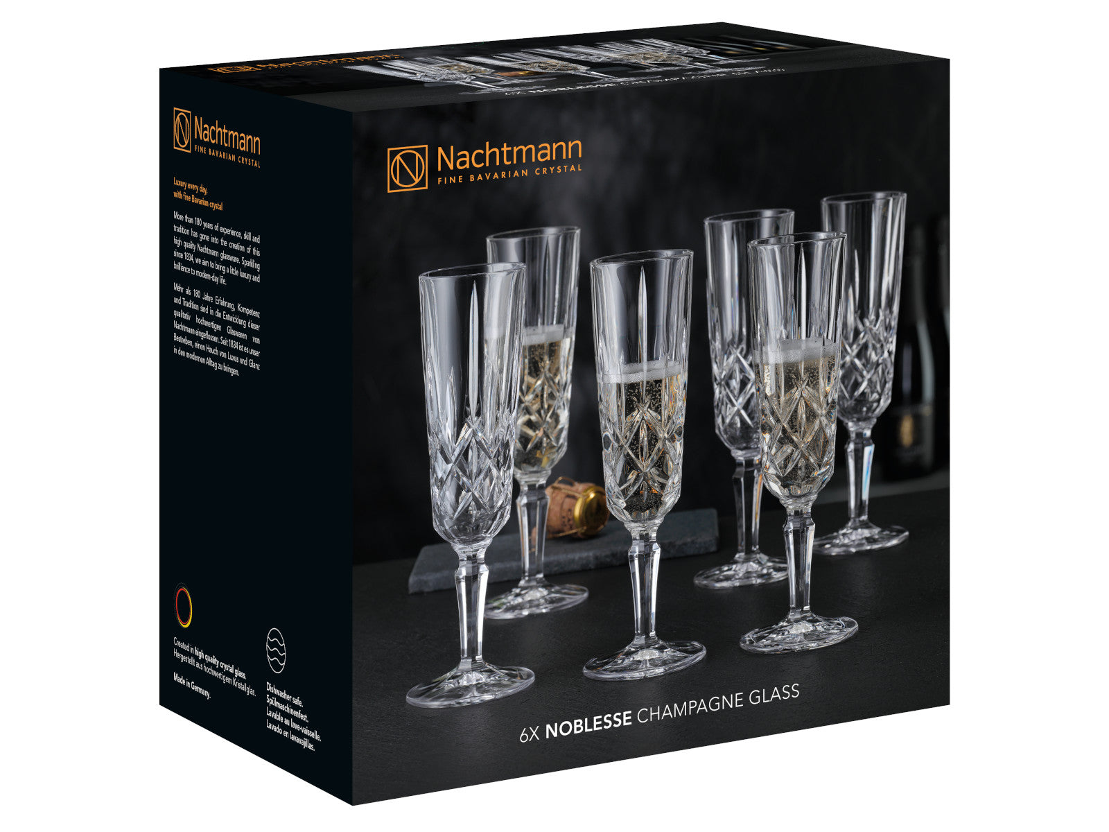 Nachtmann Noblesse Champagnergläser Set 6tlg. Freisteller 1