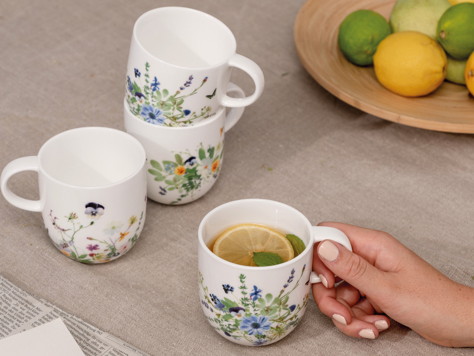 Rosenthal Brillance Grand Air Mixed Becher mit Henkel Set 4tlg Lifestyle 