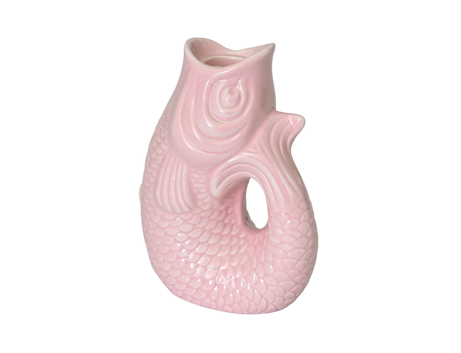 Giftcompany Monsieur Carafon Kerzehhalter Fisch XS sea pink 12,7 cm
