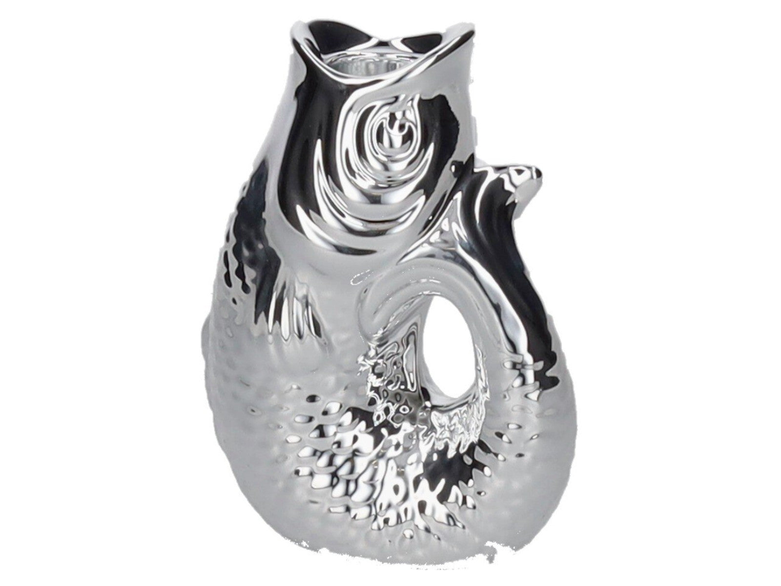 Giftcompany Monsieur Carafon Kerzenhalter Fisch XS silber 12,7cm Freisteller 1