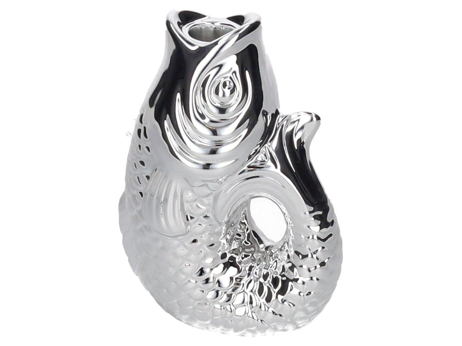 Giftcompany Monsieur Carafon Kerzenhalter Fisch S silber 16,2cm Freisteller 1