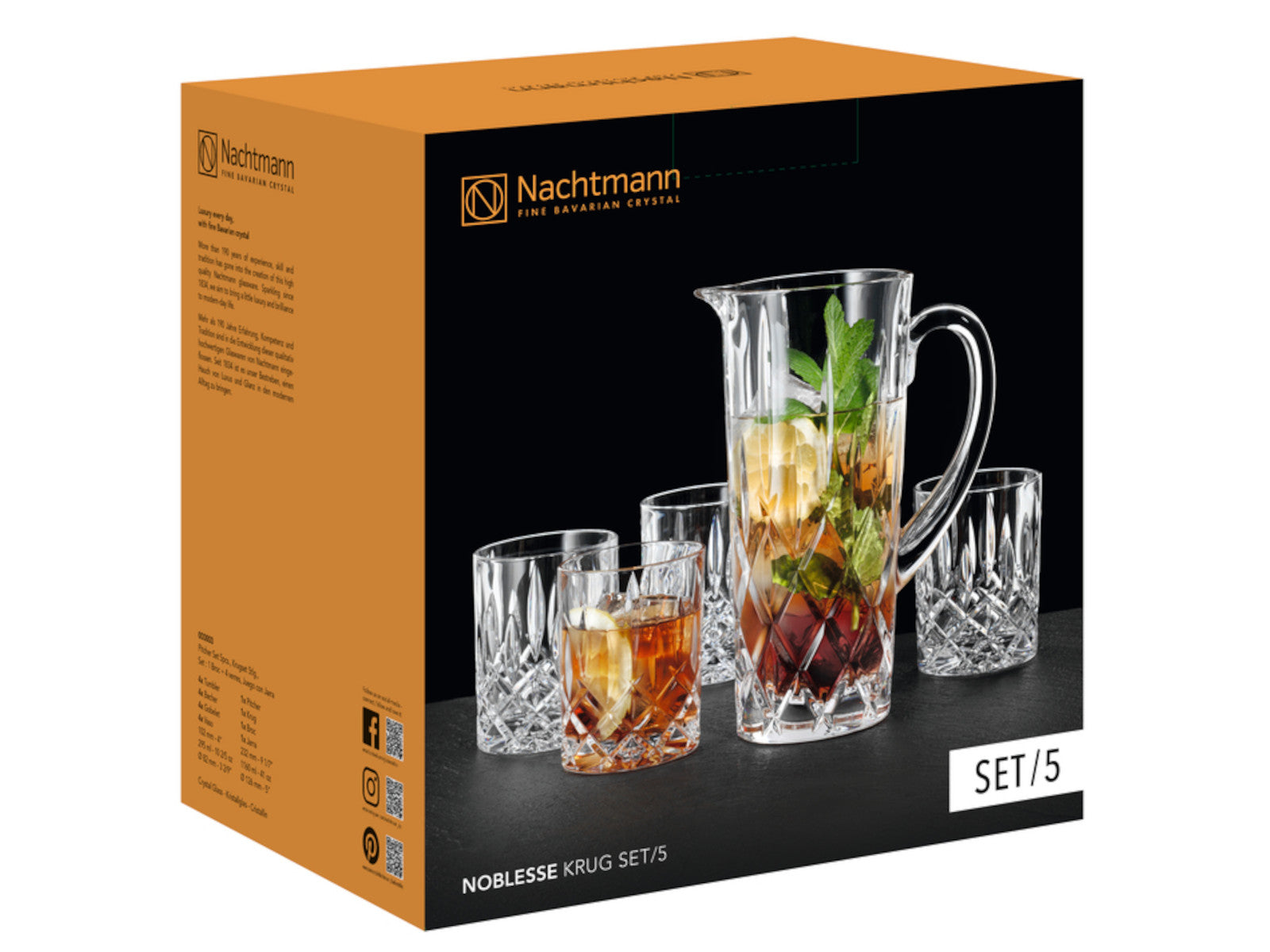 Nachtmann Noblesse Krug Set 5tlg. Freisteller 1