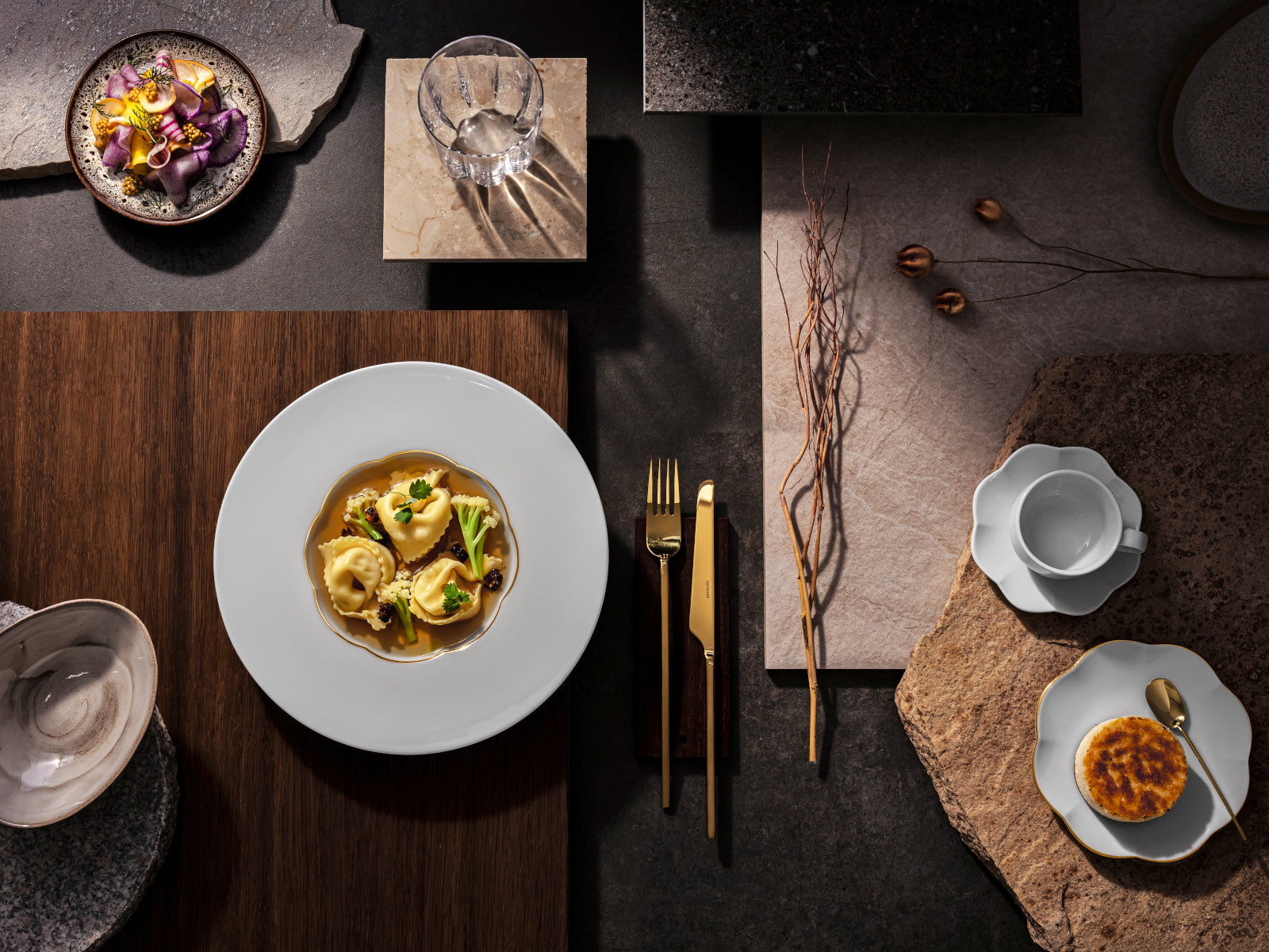 Rosenthal Sonetto Oro Espresso-Untertasse 12cm Lifestyle 2