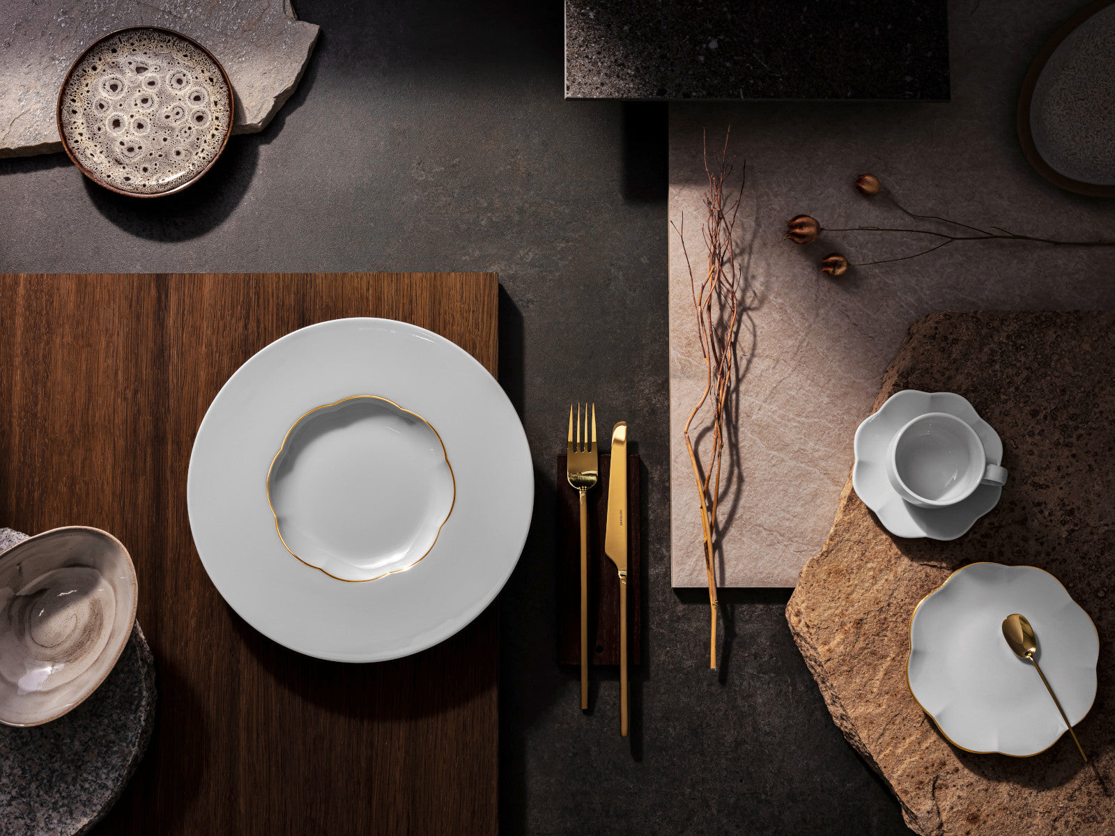 Rosenthal Sonetto Oro Teller flach 30 cm Lifestyle 8