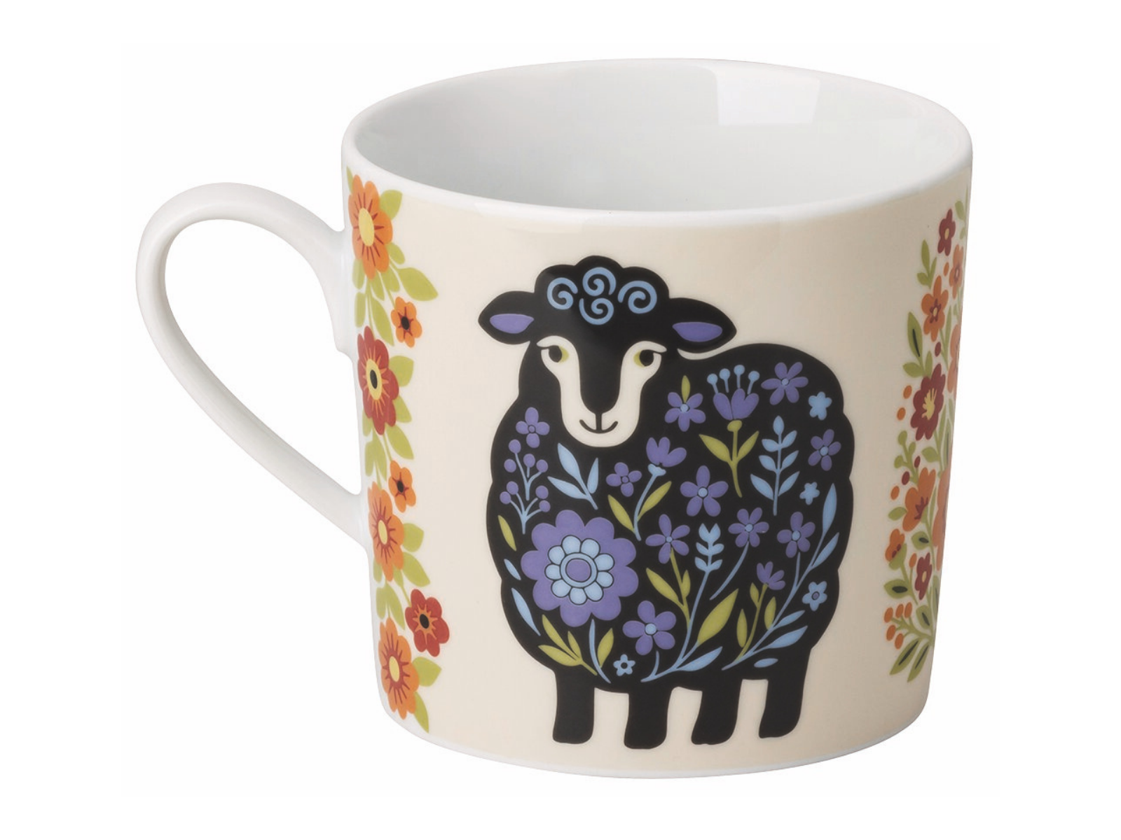 Rosenthal Home Flower Farm Fauna Becher mit Henkel 0,38l