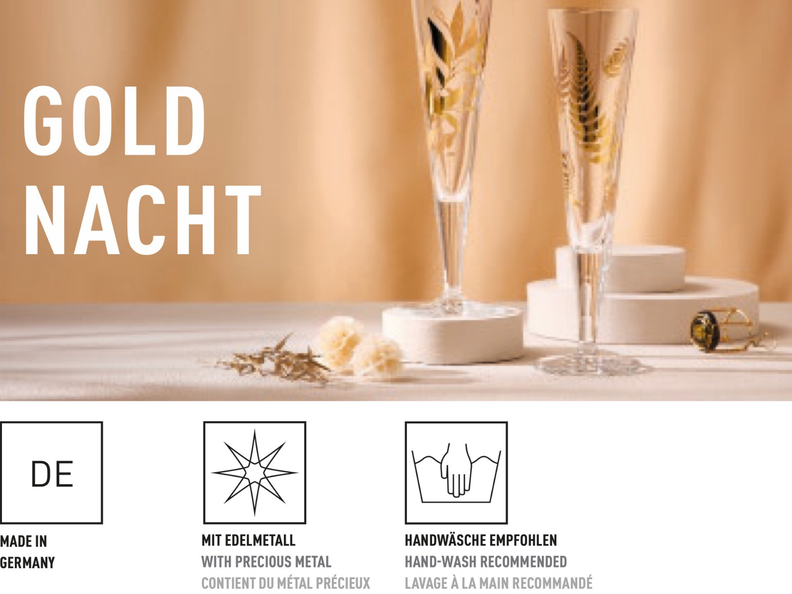 Ritzenhoff Goldnacht Champagnerglas (L.Cavallaro) #51 F26 - Produktbild 5