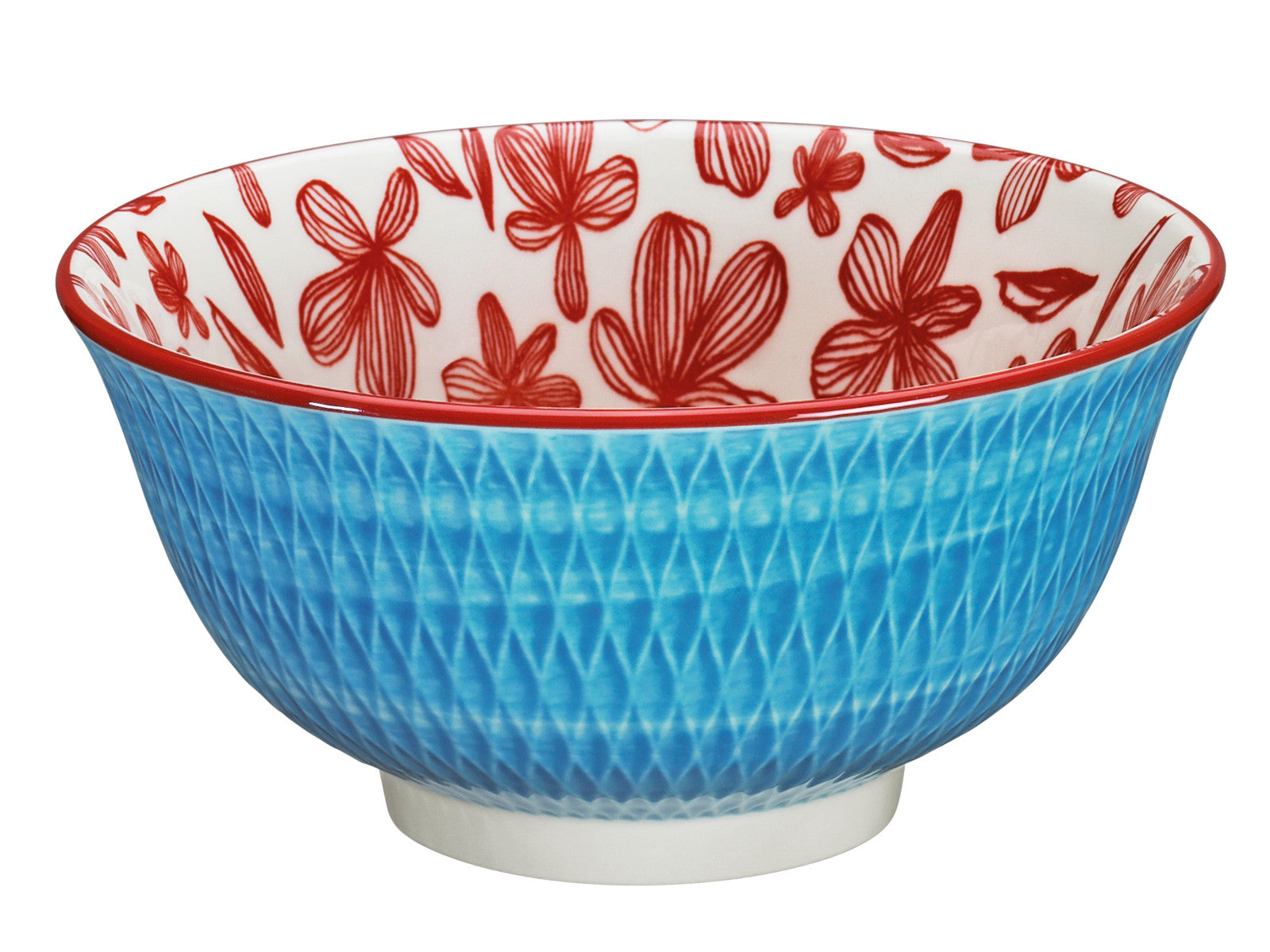 Cilio AMICI Bowl Rauten blau 18 cm Freisteller 