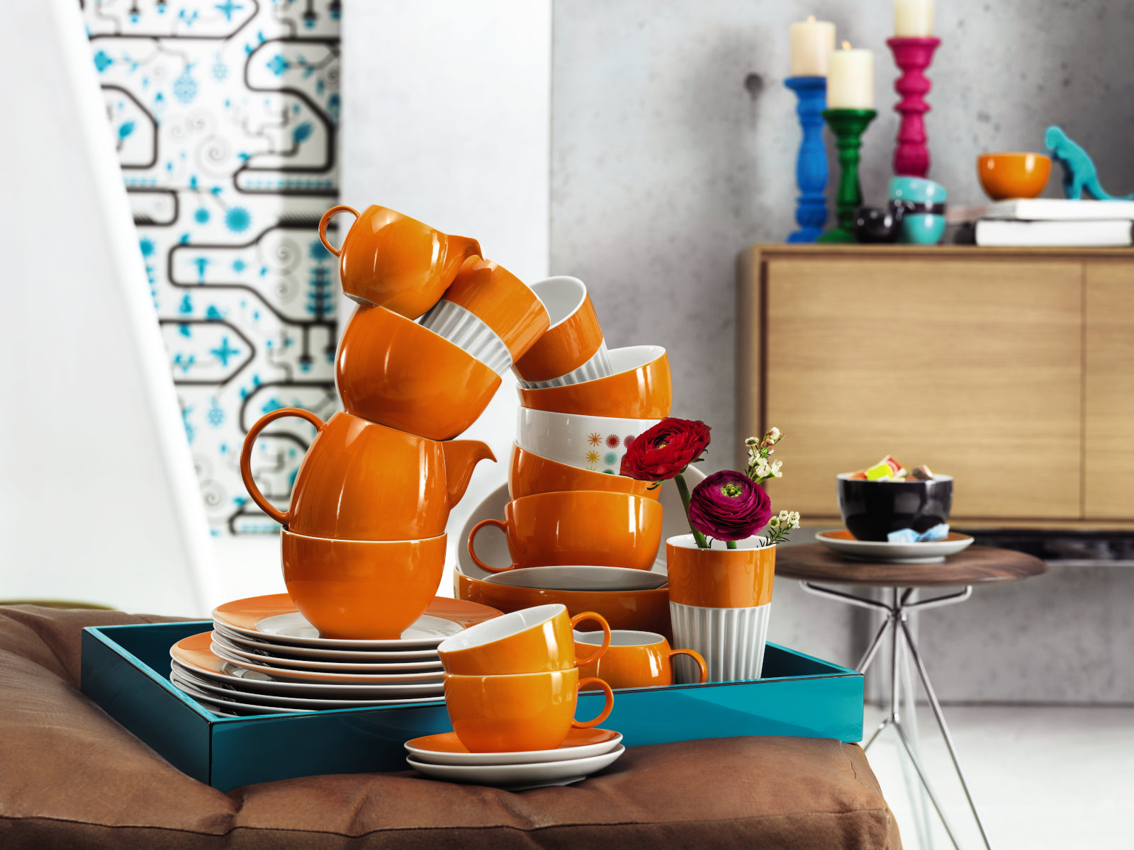 Thomas Sunny Day Orange Milchkännchen 6 P. Lifestyle 1