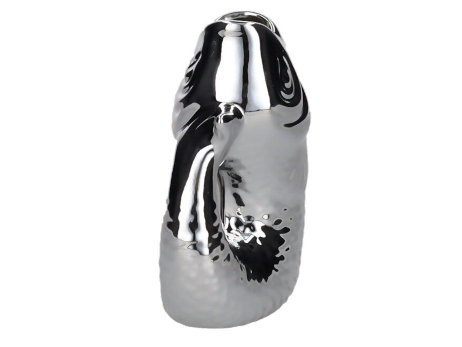 Giftcompany Monsieur Carafon Vase / Karaffe Fisch XS silber 0,2l Freisteller 2