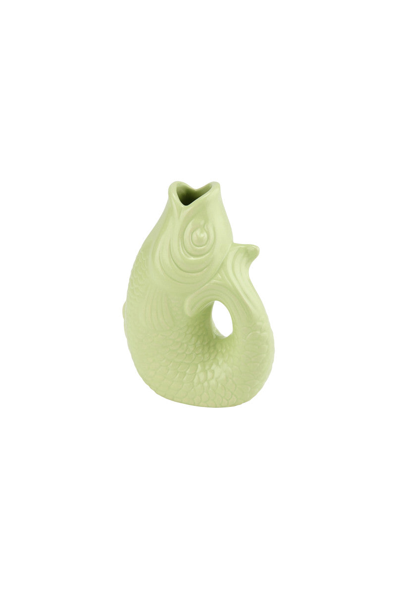 Giftcompany Monsieur Carafon Vase / Karaffe Fisch XS seafoam 0,2l Freisteller