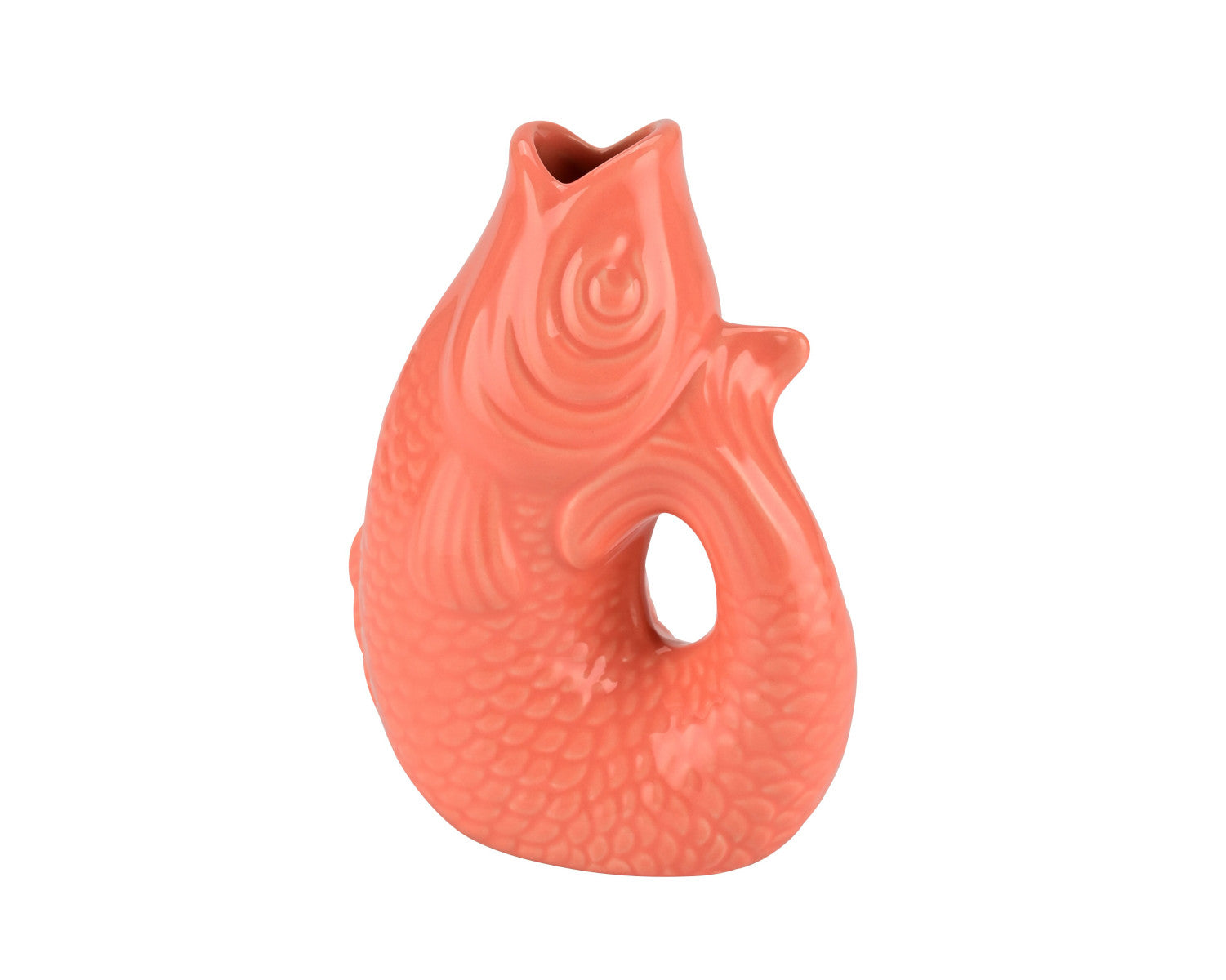 Giftcompany Monsieur Carafon Vase / Karaffe Fisch XS salmon 0,2l Freisteller