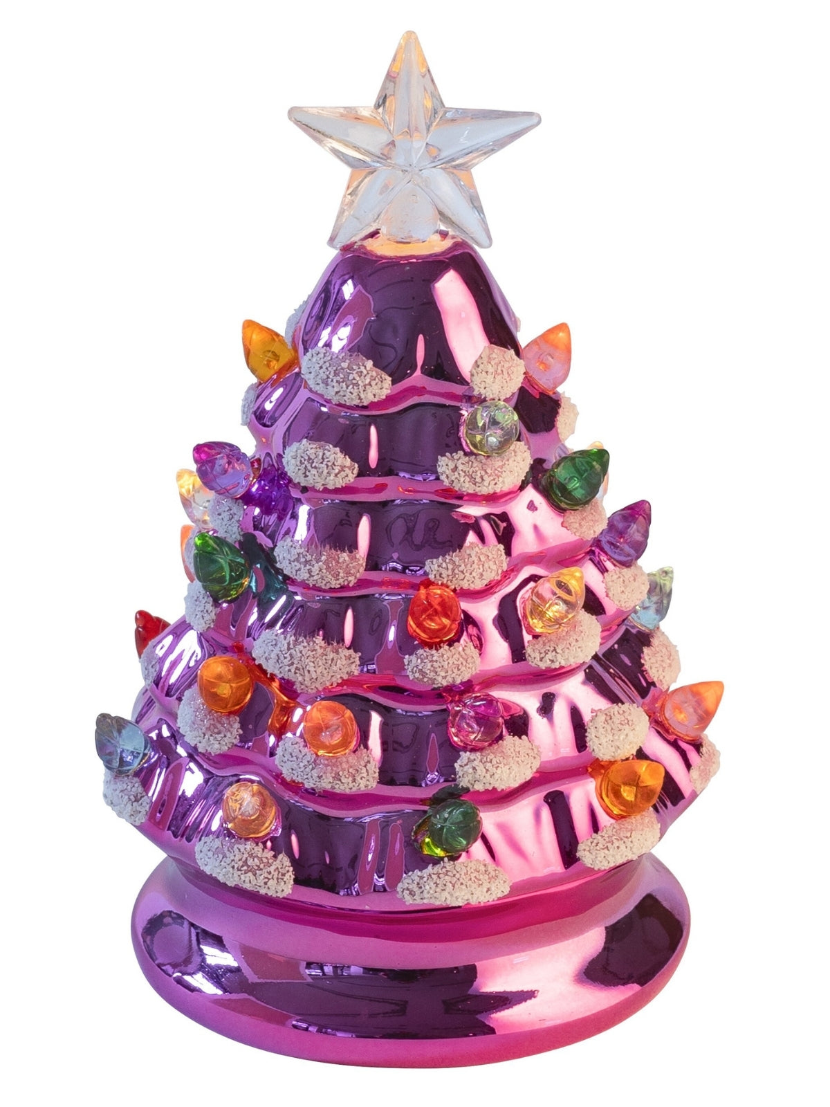 Giftcompany Luce Weihnachtsbaum mit LED pink 13,5cm - Produktbild 1
