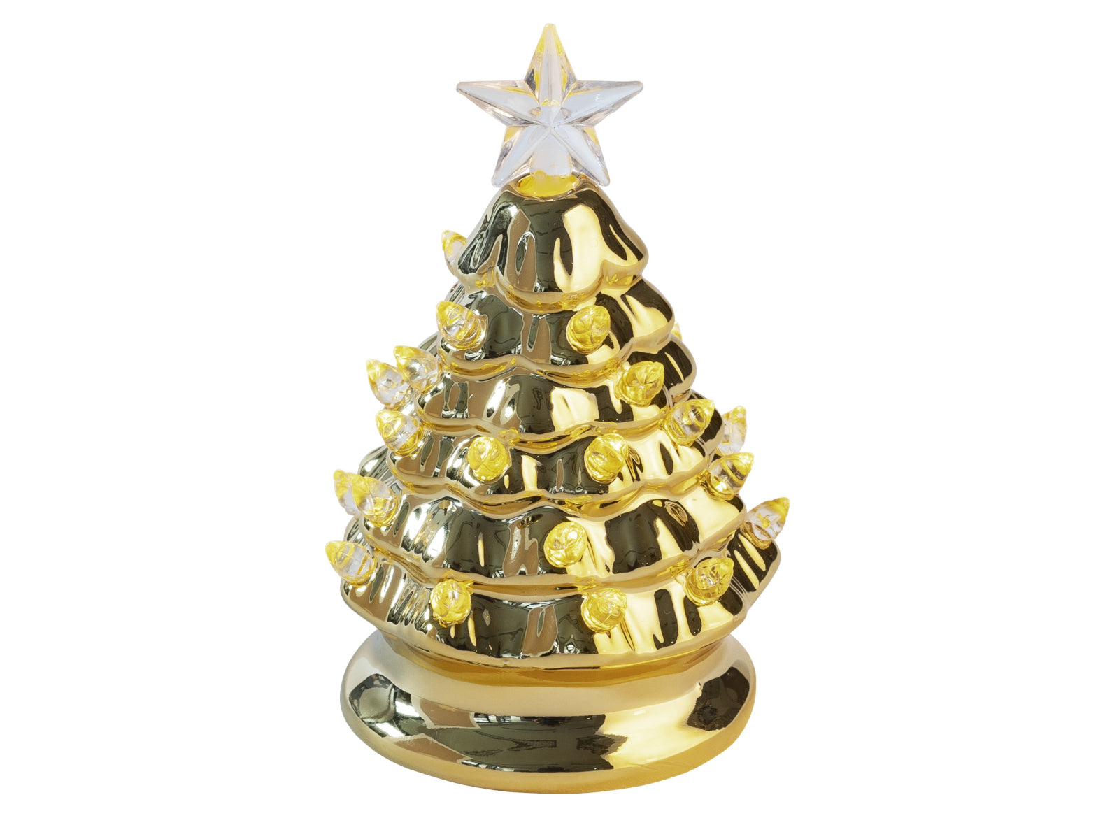 Giftcompany Luce Weihnachtsbaum mit LED gold 13,5cm Freisteller 1