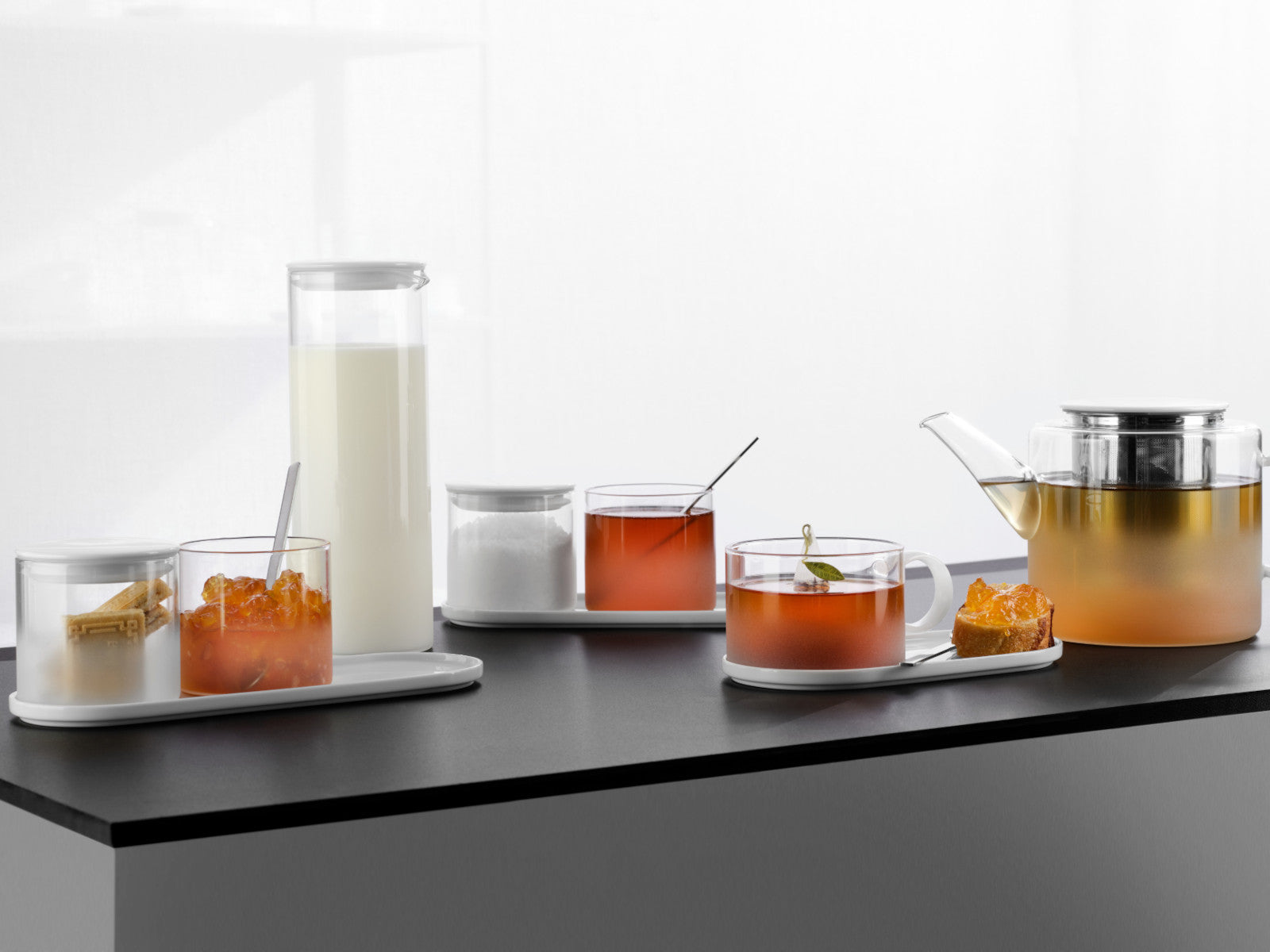 ASA opal Teller oval weiß 20,5cm Lifestyle 1