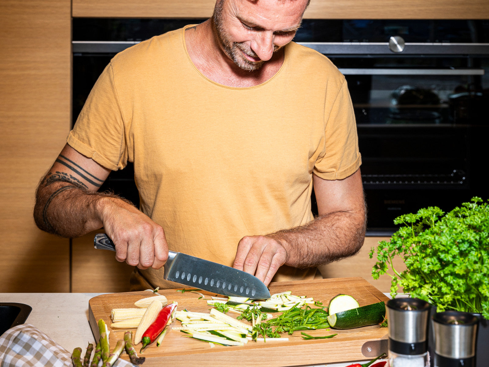 Rösle WOLFGREY Santokumesser 17,5cm Lifestyle 2