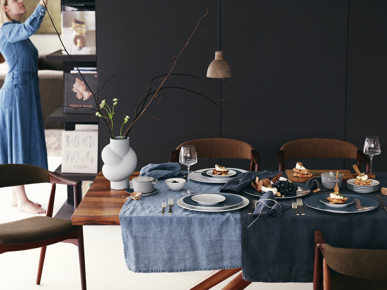 Rosenthal TAC Sensual Comfort Blue Platzteller 33cm