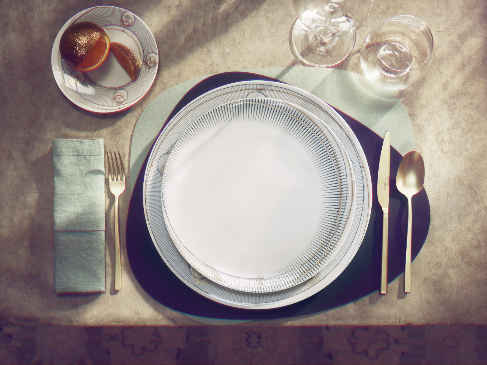 Rosenthal TAC Gropius Glitch Speiseteller 28cm Lifestyle 1