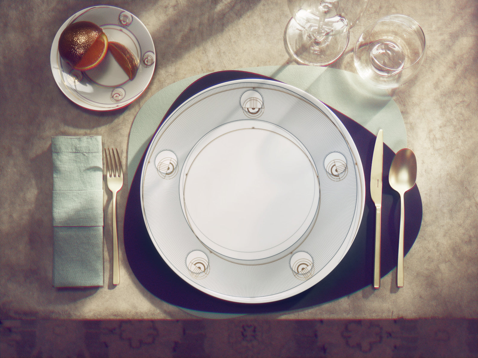 Rosenthal TAC Gropius Glitch Brotteller 16cm Lifestyle 7