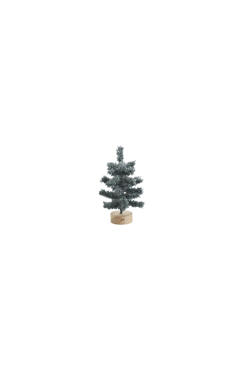 Giftcompany Silva Deko-Weihnachtsbaum beflockt grau 15cm Freisteller