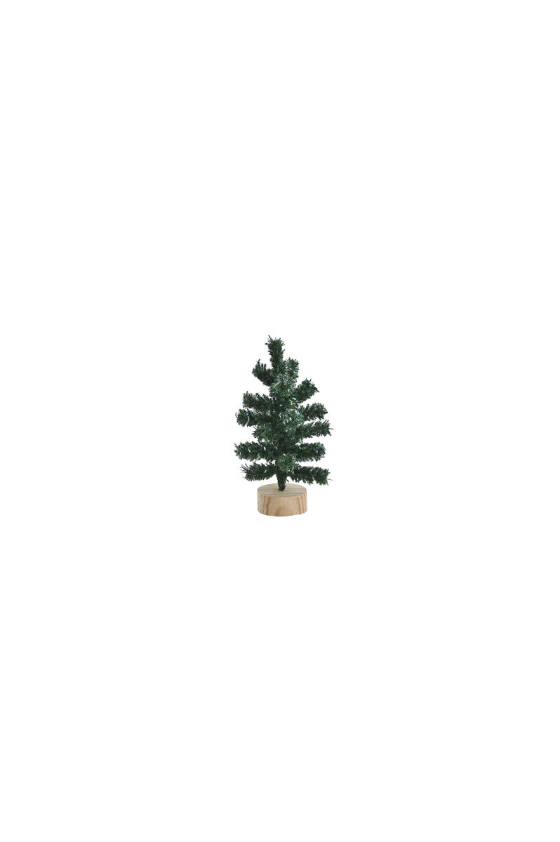 Giftcompany Silva Deko-Weihnachtsbaum beflockt grün 15cm Freisteller