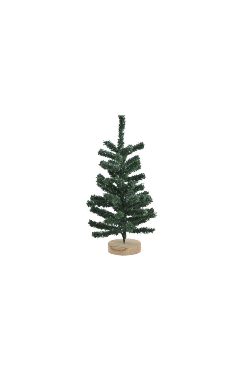 Giftcompany Silva Deko-Weihnachtsbaum beflockt grün 30cm Freisteller