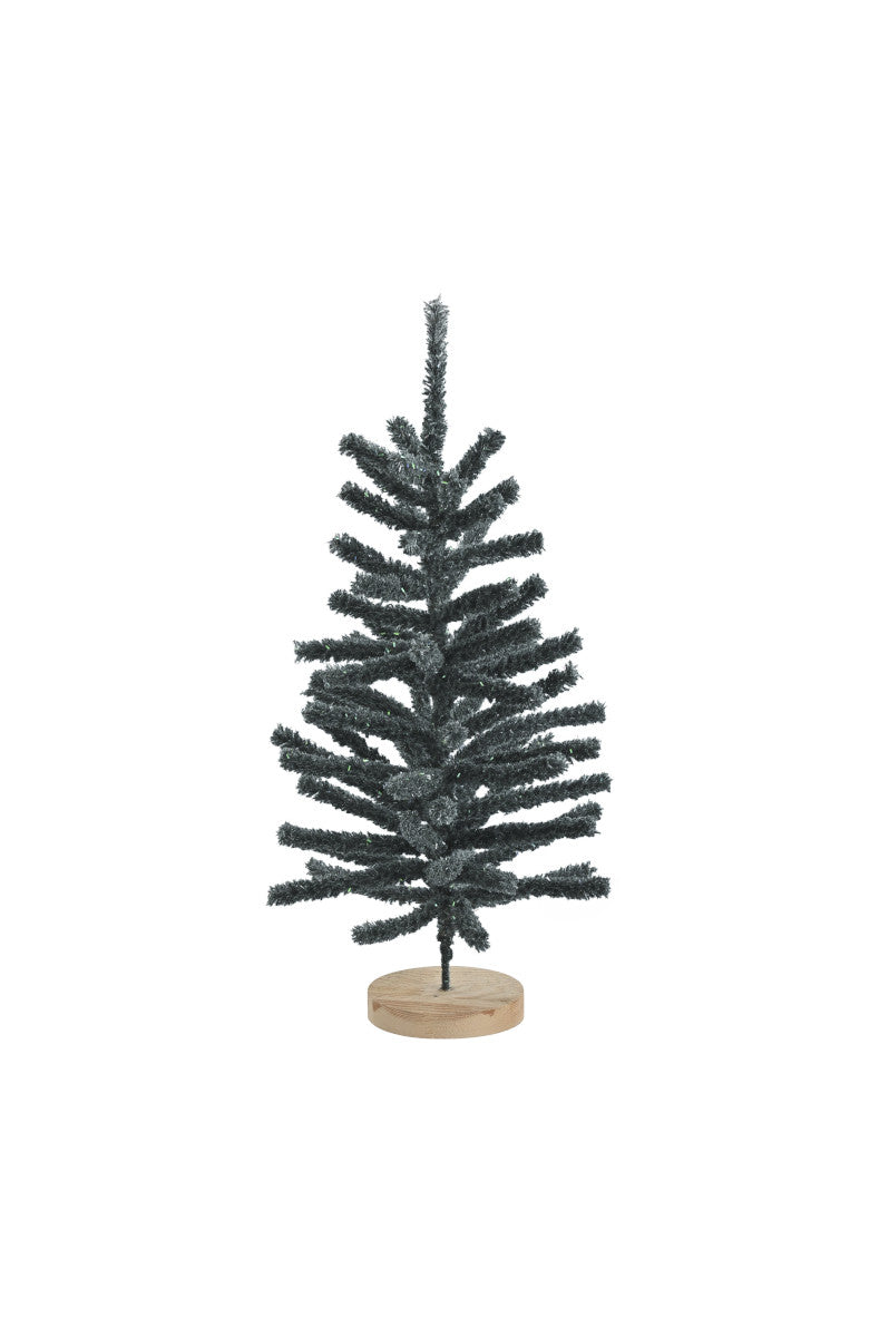 Giftcompany Silva Deko-Weihnachtsbaum beflockt grau 45cm Freisteller