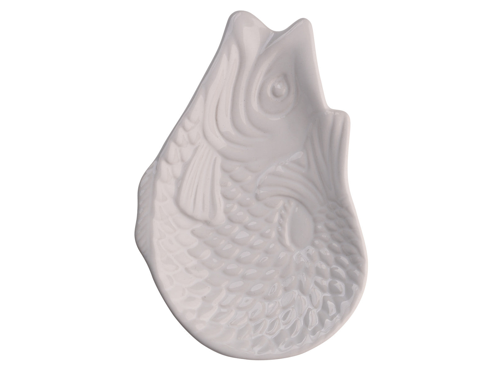 Giftcompany Monsieur Carafon Fisch Dekoteller weiß 12,5x8,3cm Freisteller