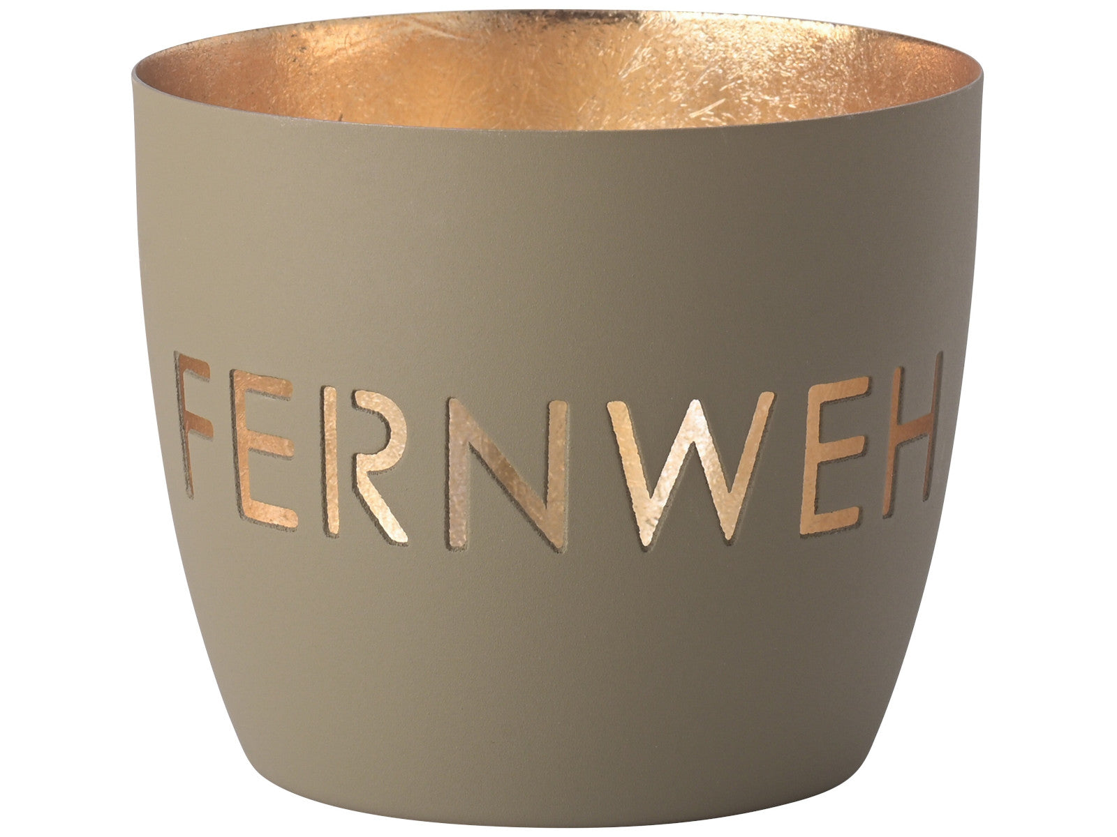 Giftcompany Madras Windlicht M Fernweh sandstone/gold 8,5cm Freisteller 1