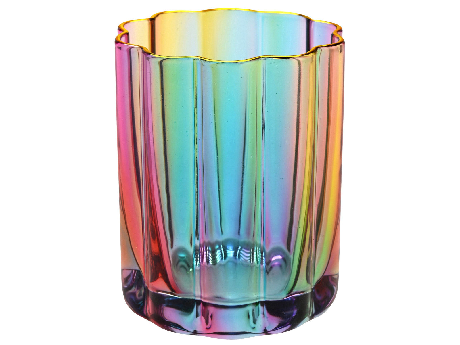 Giftcompany Jacquard Windlicht Wave mehrfarbig 9cm Freisteller 1