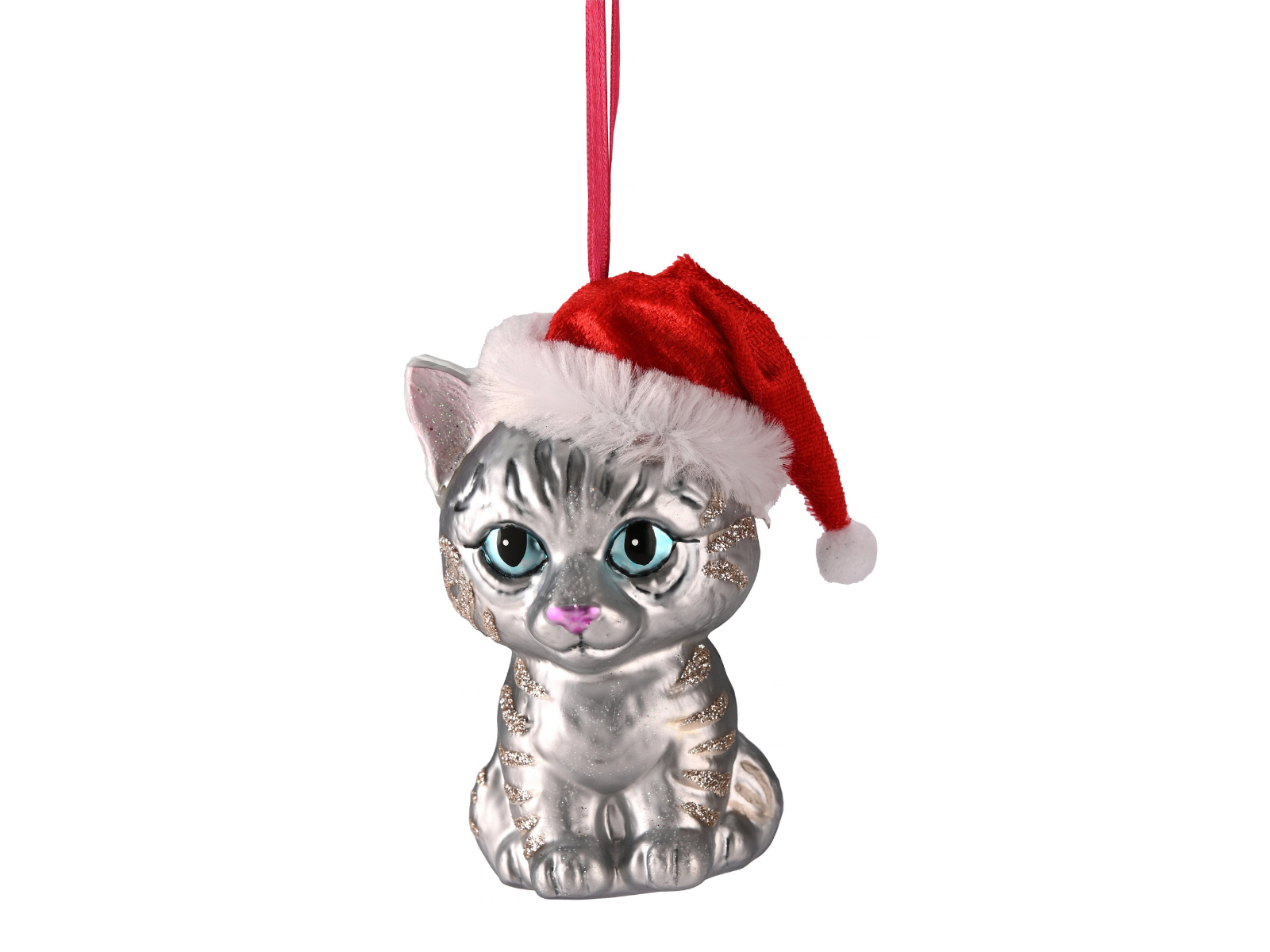 Giftcompany Hänger Katze mit Weihnachtsmütze 11,1cm (1 Stück)