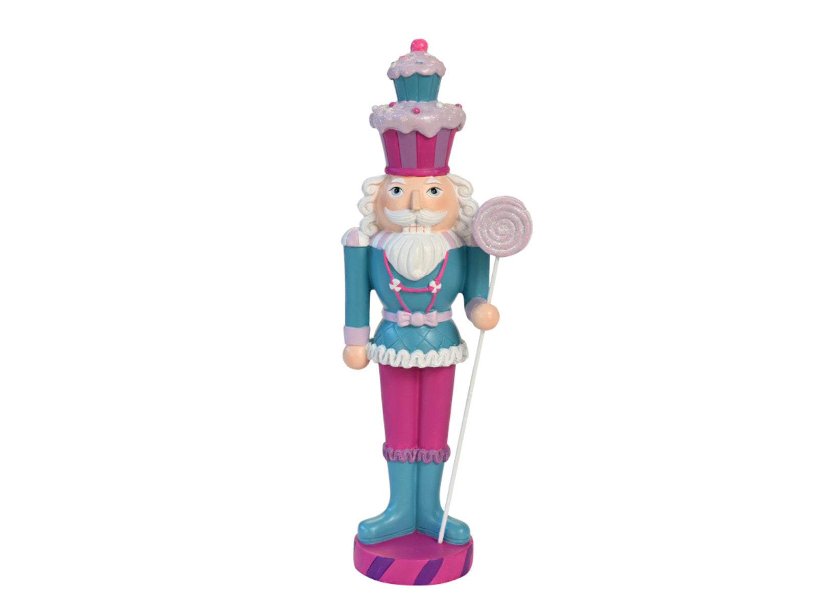 Giftcompany Noce Nussknacker petrol/pink 33,5cm Freisteller 1