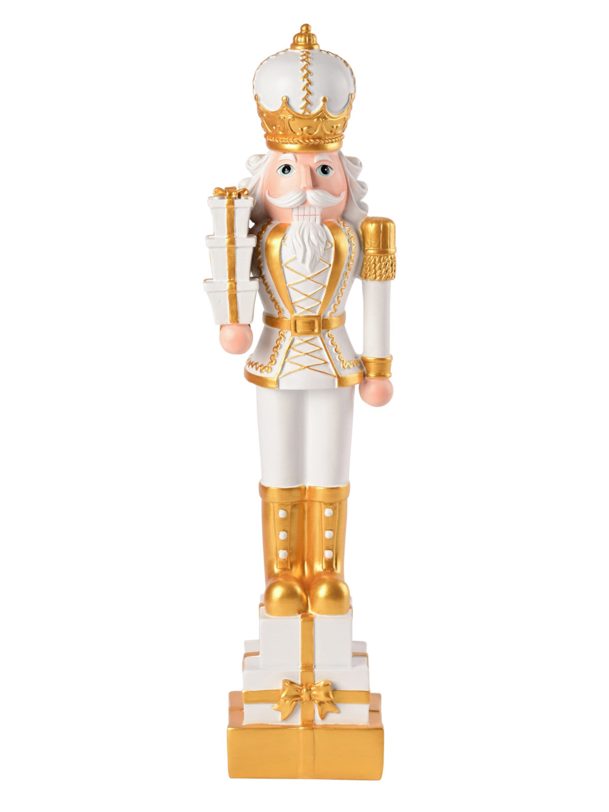 Giftcompany Noce Nussknacker weiß/gold 51cm Freisteller 1