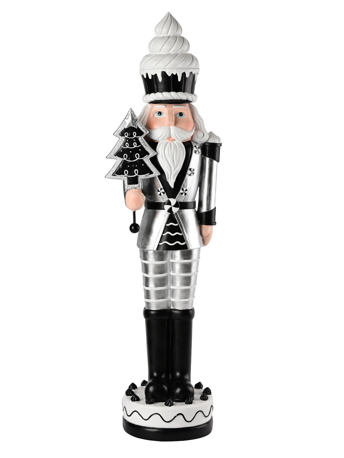 Giftcompany Noce Nussknacker schwarz/silber 94cm Freisteller 1